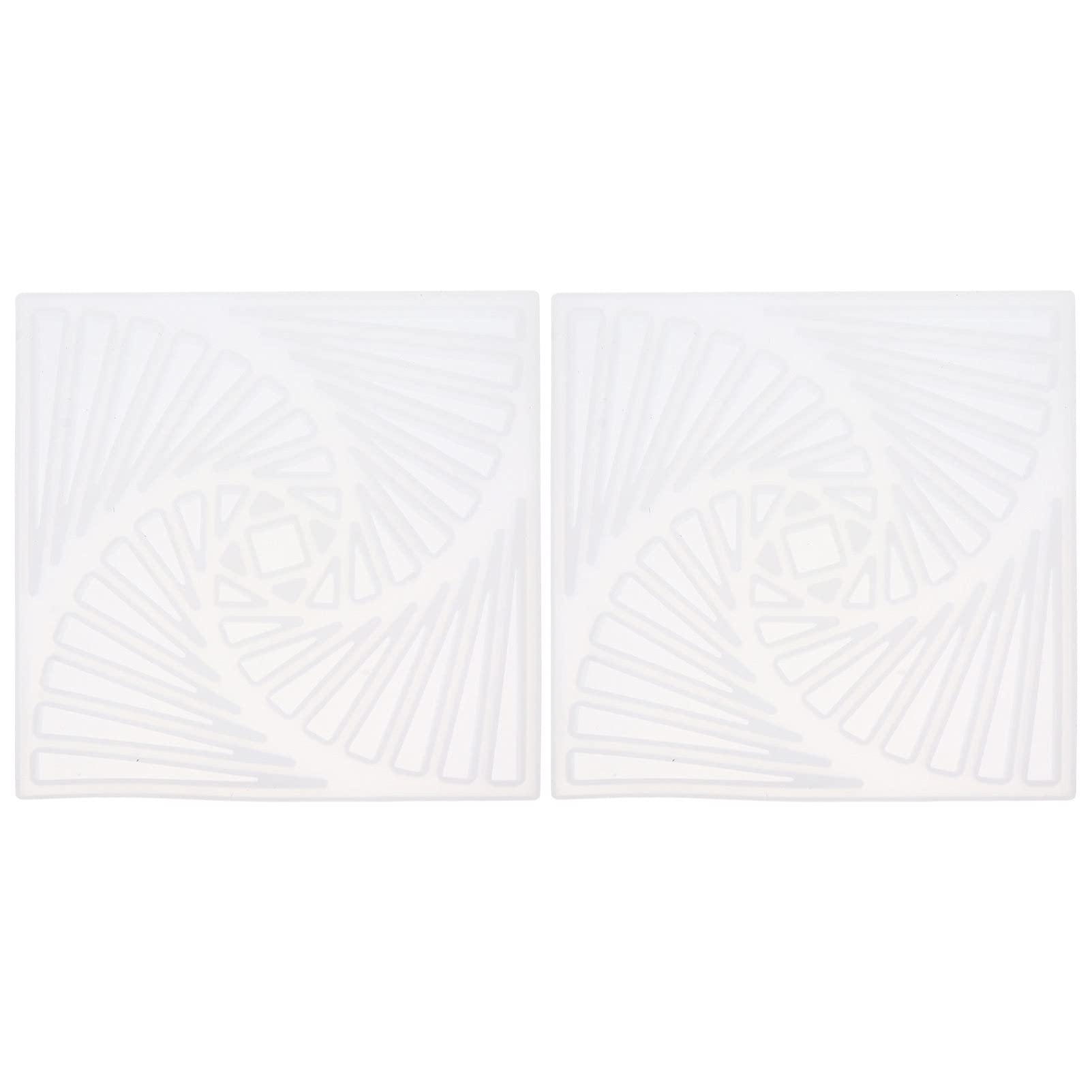 EXCEART 2 Pack Silicone Coaster Molds for Resin Casting - Square Epoxy Resin Molds DIY Craft Kit for Making Unique Coasters, Resin Art & Home Decor - Perfect for DIY Gifts, Table Setting & Party Decorations