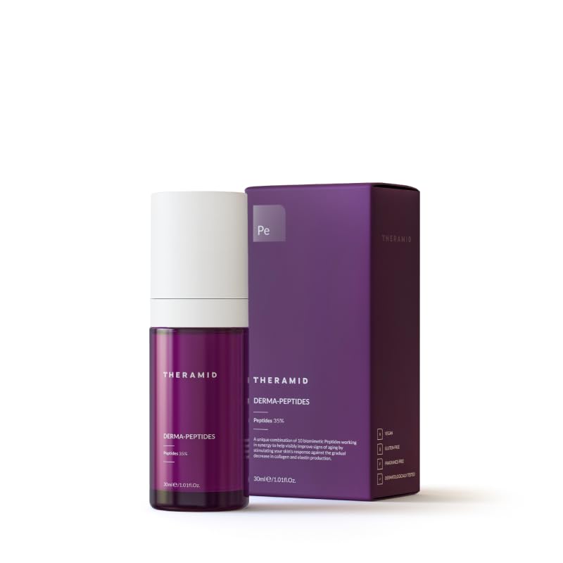 DERMA - PEPTIDES 22% - Multi-Peptide Anti-Aging Serum for Wrinkles & Fine Lines | Dermatologist-Recommended Skincare Treatment for Face & Neck | Perfect for Night Routine & Daily Hydration