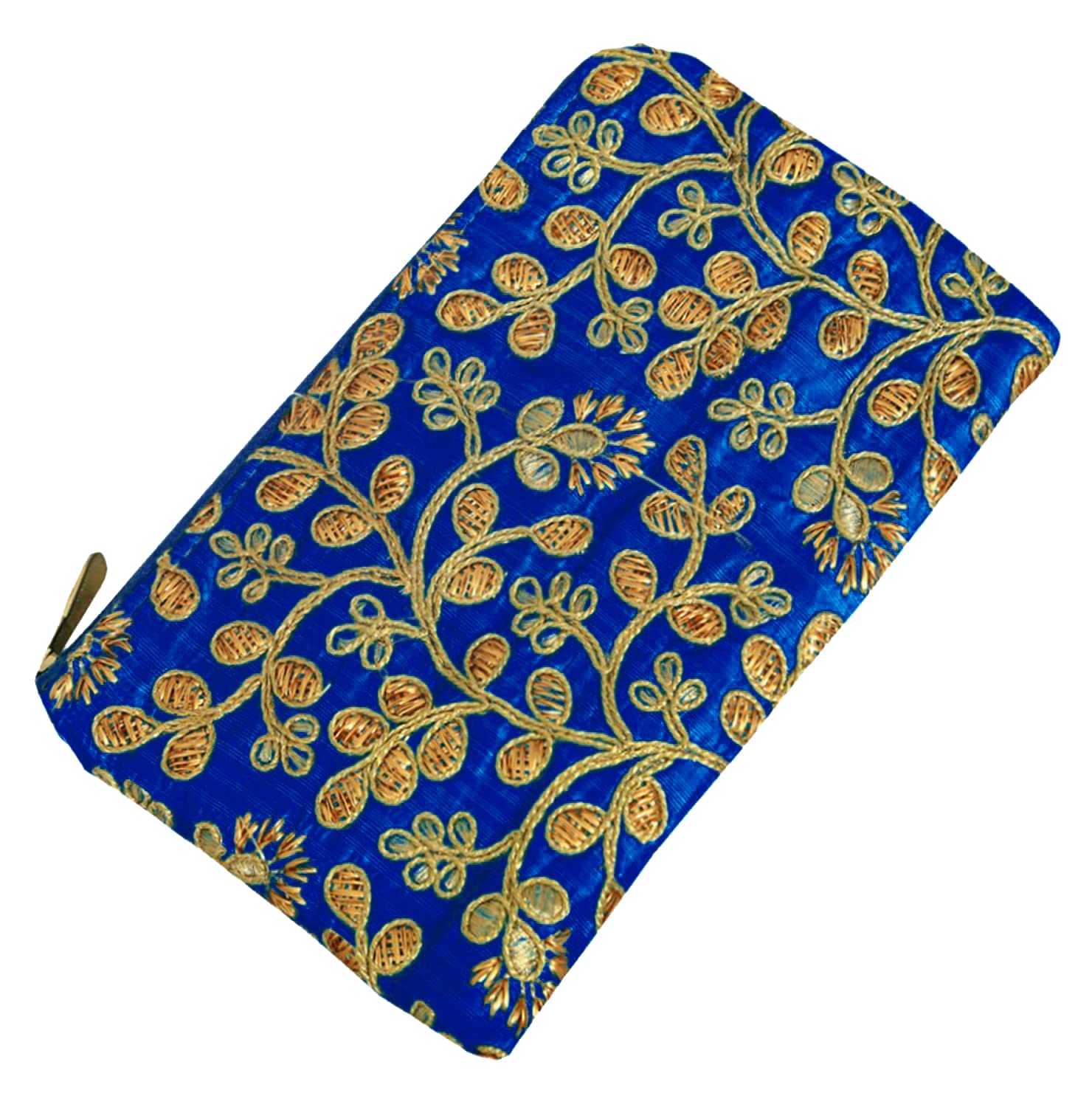 Kuber Industries Women's Embroidered Handbag Wallet - Elegant Clutch for Parties, Weddings, Dating & Special Occasions (Set of 2, Blue) | Perfect Gift for Her, Bridesmaids & Best Friends (HS39KUBMART022034)