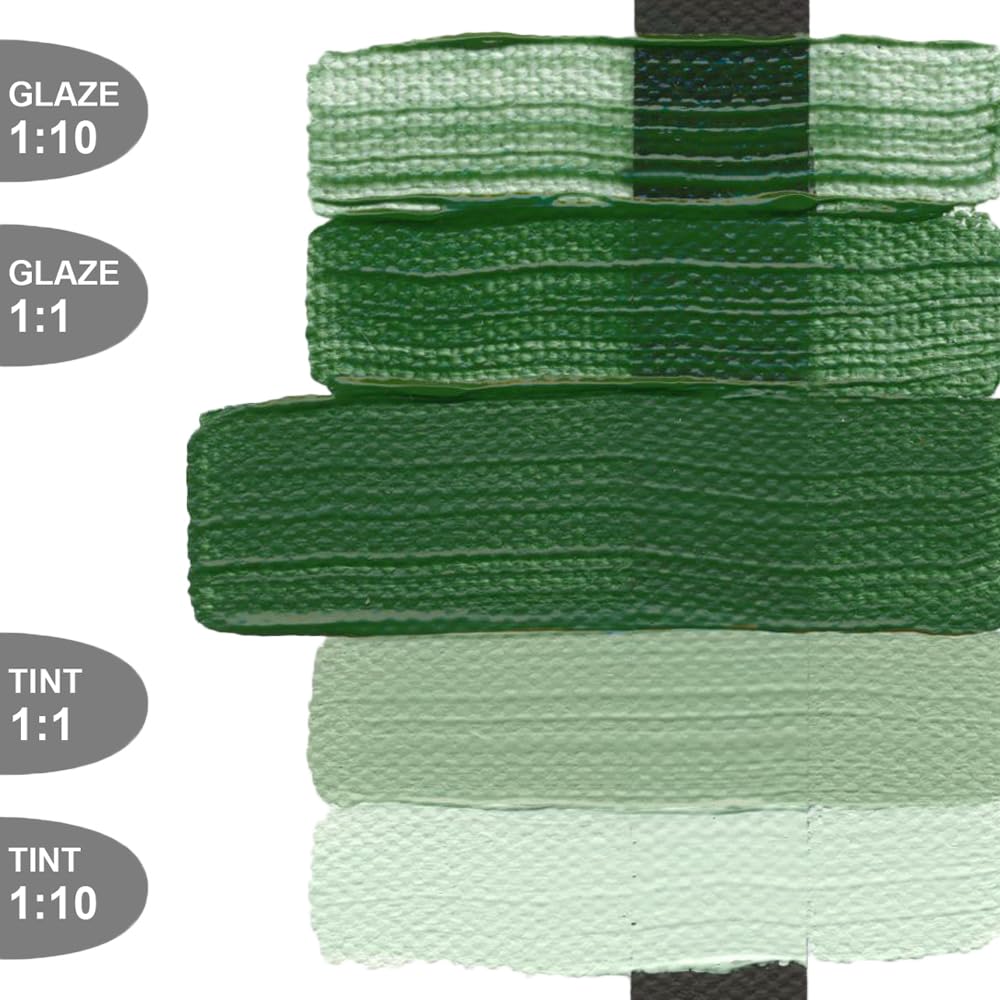 GOLDEN Heavy Body Acrylic Paint - Chromium Oxide Green Dark (32 fl oz Jar) | Professional Grade Opaque Acrylics for Canvas Painting, Murals & Fine Art