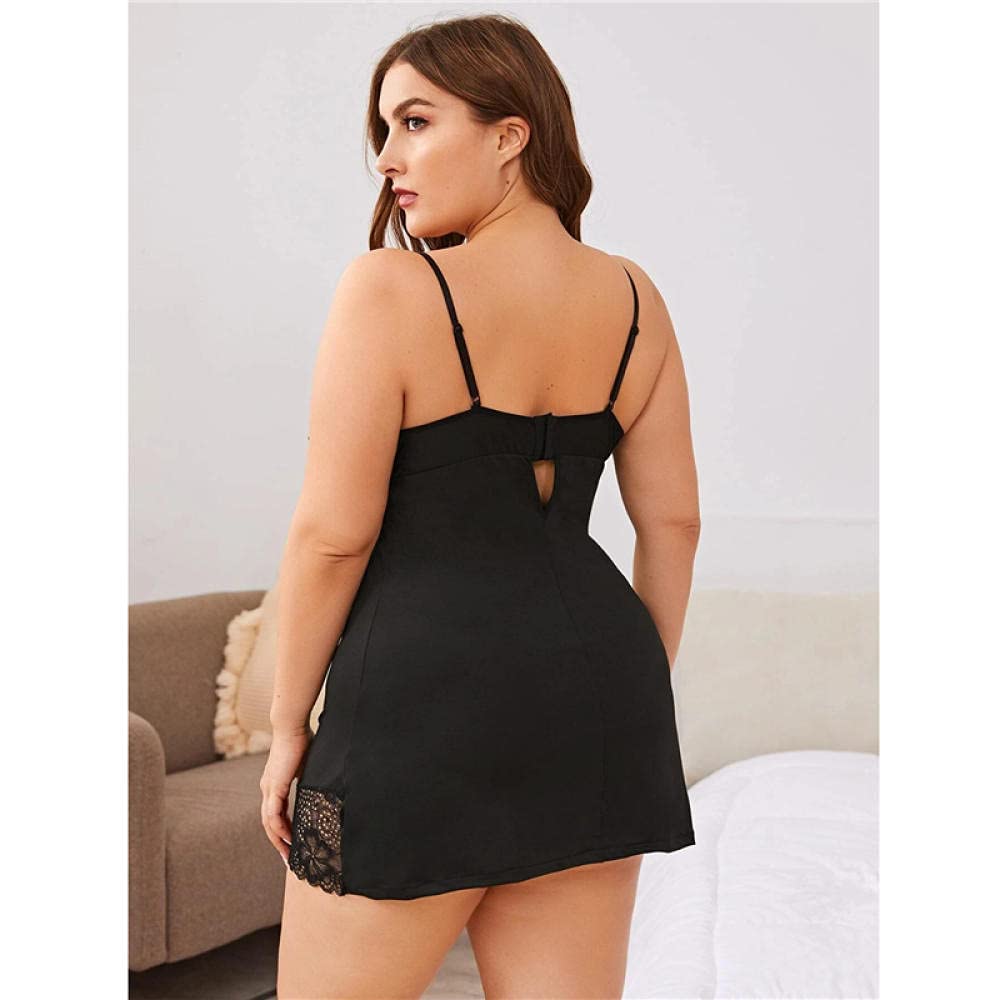 Sexy Lace Babydoll Sleepwear for Women - Plus Size Boudoir Lingerie Set for Romantic Nights & Special Occasions