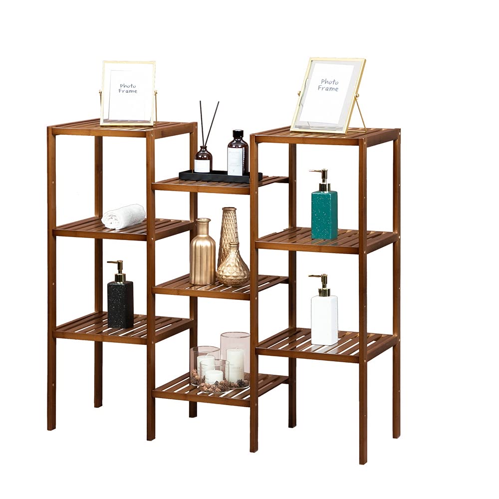 HomVent 9-Tier Adjustable Storage Shelf – Multi-Purpose Organizer for Books, Plants & Flowers | Perfect for Home, Office & Garden Organization