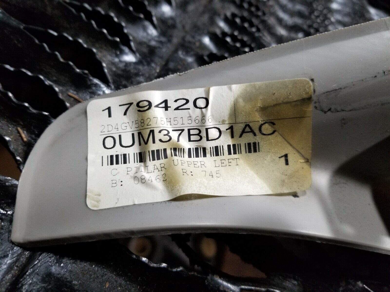2005-2007 Dodge Magnum Left Rear C-Pillar Trim Cover - OEM Replacement Part - Perfect for Interior Restoration & Car Customization