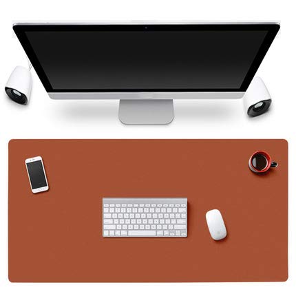 Premium PU Leather Desk Mat - Extra Large 24x48 Inch Office Writing Pad, Laptop & Keyboard Protector for Computer Desks - Ideal for Women, Kids & Home Office Use - Perfect for Work, Study & Gaming