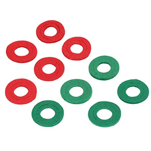 Premium Fiber Battery Terminal Rings - Red & Green Top, Removable Inner for 6V & 12V Batteries - Ideal for Car, Boat, RV & Power Equipment Maintenance