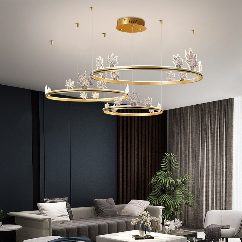 Elegant Acrylic Flower Chandelier - Modern Crystal Ceiling Light Fixture for Dining Room, Bedroom & Living Room Decor | Energy-Efficient LED Lighting Solution for Home & Wedding Venues