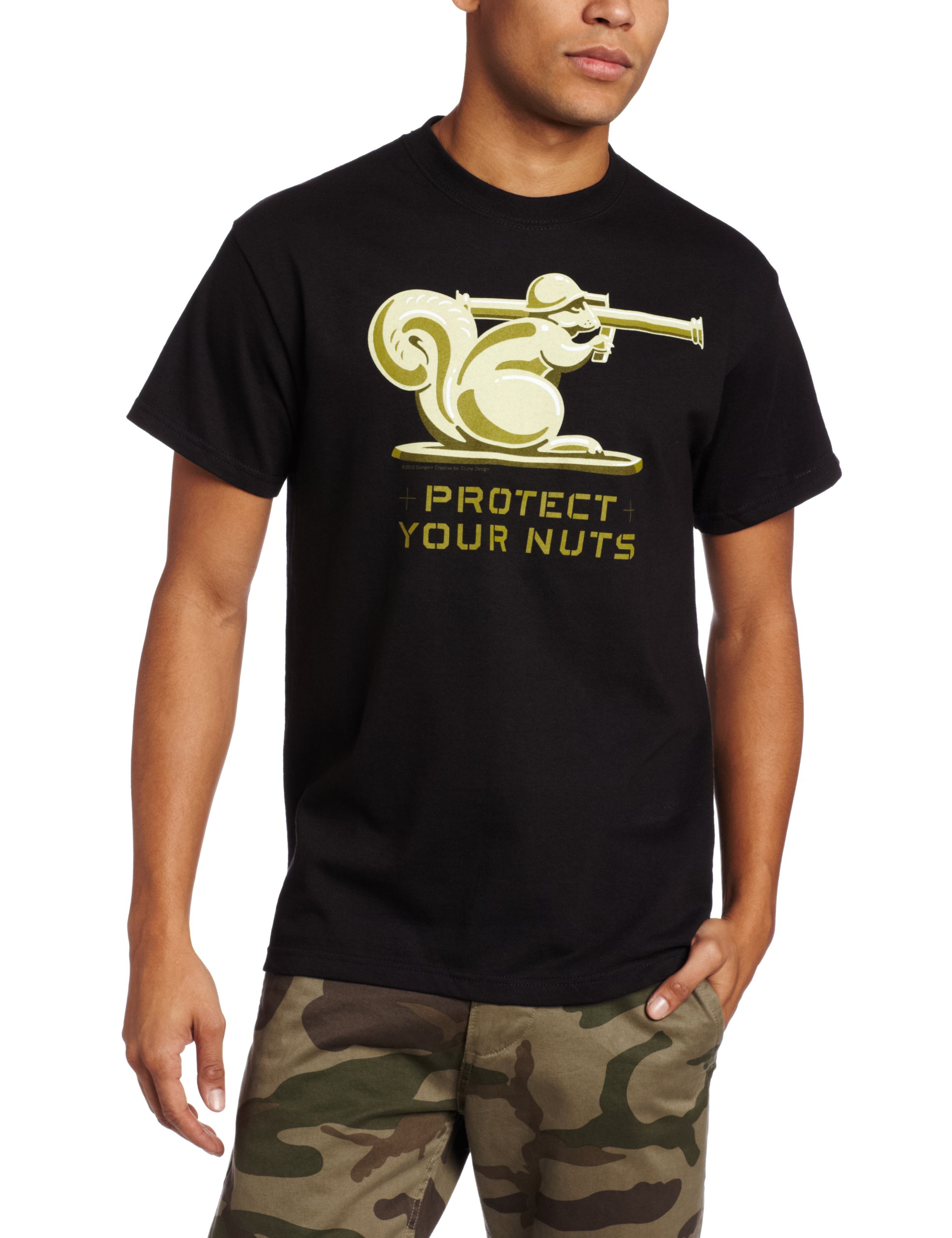 Funny Men's Protect Your Nuts Graphic T-Shirt - Comfortable Cotton Tee for Casual Wear, Gifts & Humor Lovers