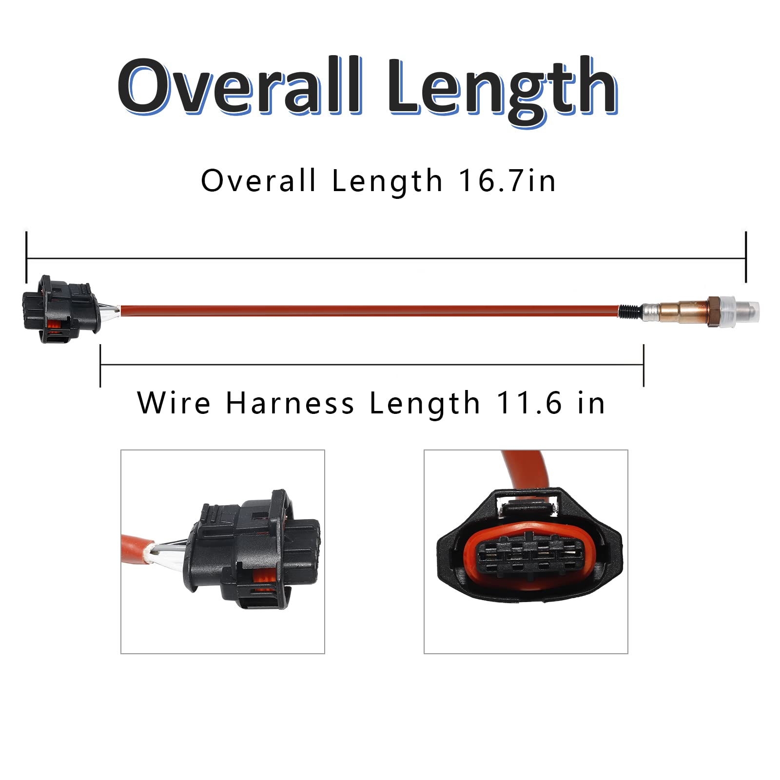 MANATEE 234-4528 Downstream Oxygen Sensor Compatible with Chevy Cruze Limited Sonic Trax - Heated Right O2 Sensor (16.7 Inch) - Improve Fuel Efficiency & Reduce Emissions for Smooth Driving