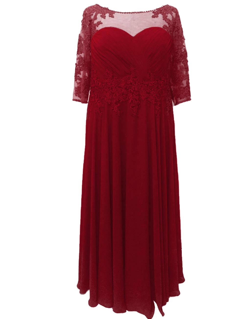 Elegant Plus Size Mother of The Bride Dresses with Sleeves - Formal Evening Gown for Wedding Guest - Perfect for Weddings, Galas & Special Occasions