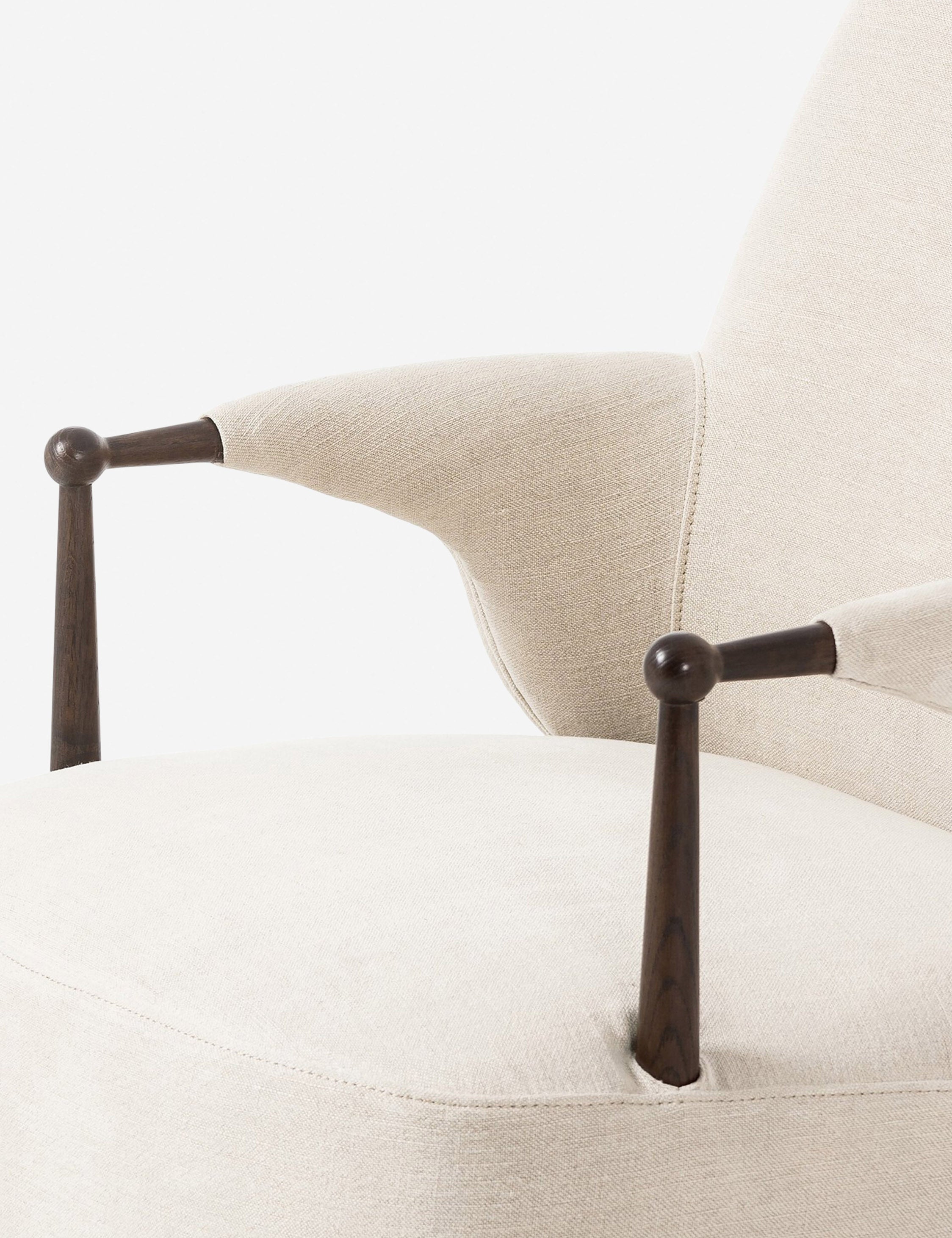 Brently Accent Chair by Amber Lewis x Four Hands - Modern Upholstered Lounge Chair for Living Room, Bedroom & Office Decor - Perfect for Reading Nook or Cozy Corner