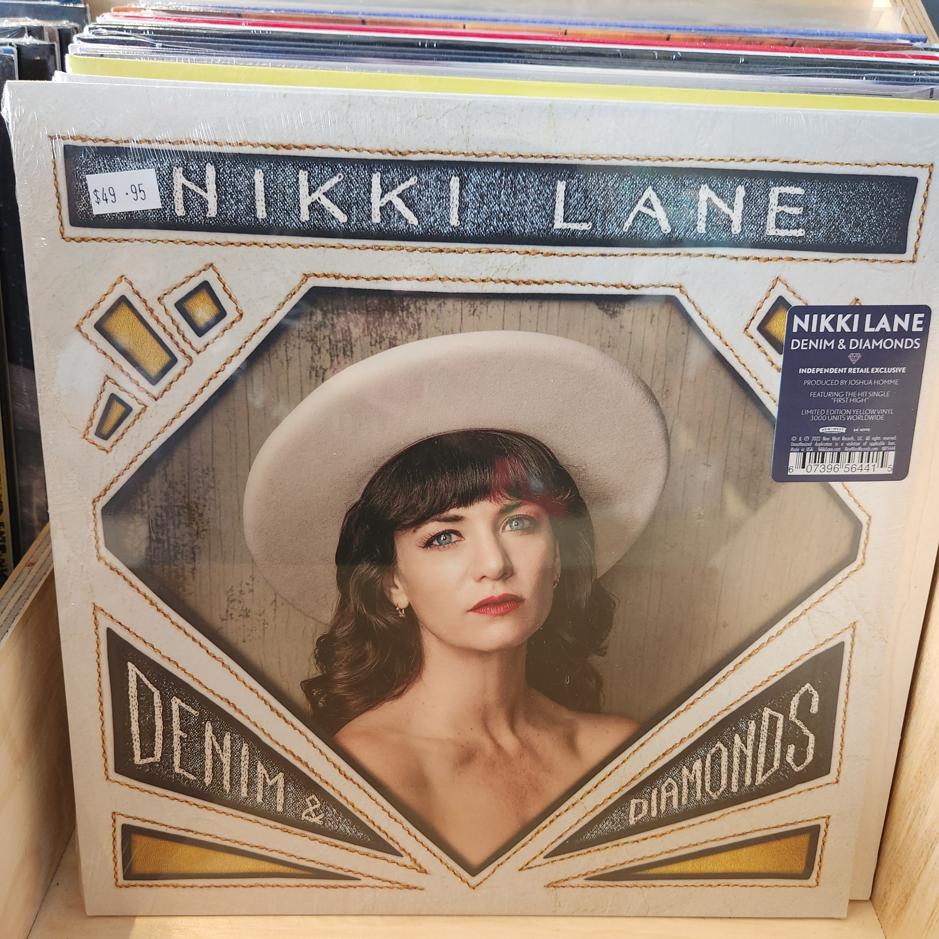 Nikki Lane - Denim & Diamonds (Indie Exclusive Opaque Yellow Vinyl) | Limited Edition Country Music LP for Collectors & Music Lovers | Perfect for Home Listening, Gifts & Vinyl Collections