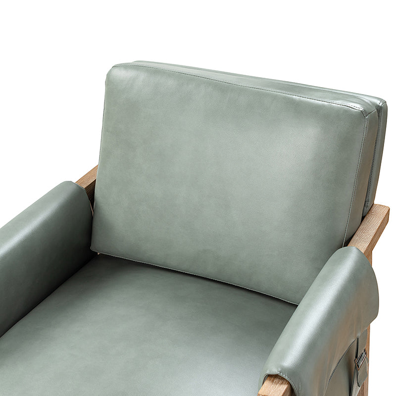 Kelly Vegan Leather Armchair - Modern PU Leather Accent Chair for Living Room, Bedroom & Office - Comfortable Mid-Century Style Lounge Chair with Sturdy Metal Legs - Perfect for Small Spaces, Apartments & Dorm Rooms