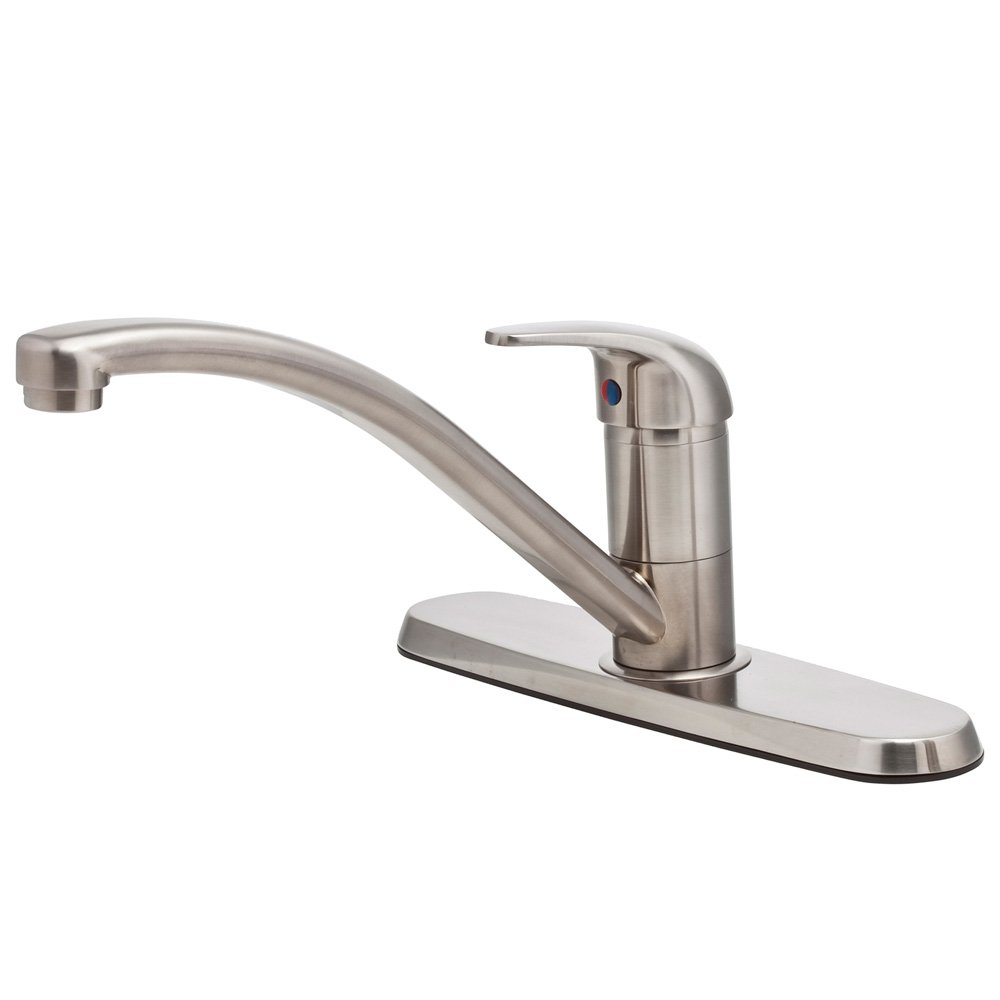 Pfister Pfirst Series 1-Handle Stainless Steel Kitchen Faucet - Modern Pull-Down Sprayer for Easy Dishwashing & Food Prep in Home & Restaurant Kitchens