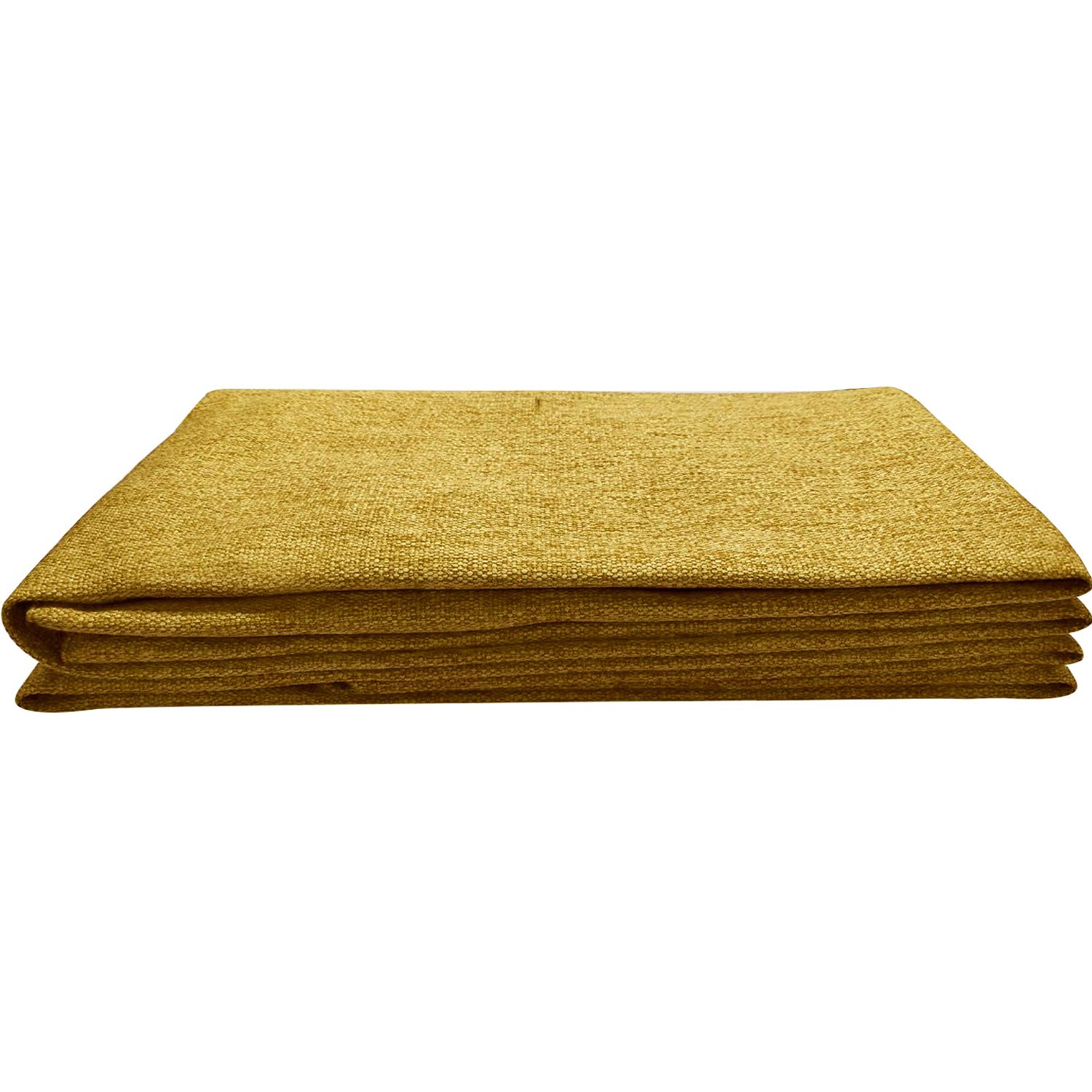 WOWMAX Wedge Pillow Cover - Linen Fabric, Yellow, Twin Size - Fits Large Bolster Headboard & Backrest - Perfect for Reading, Relaxing & Bedroom Decor