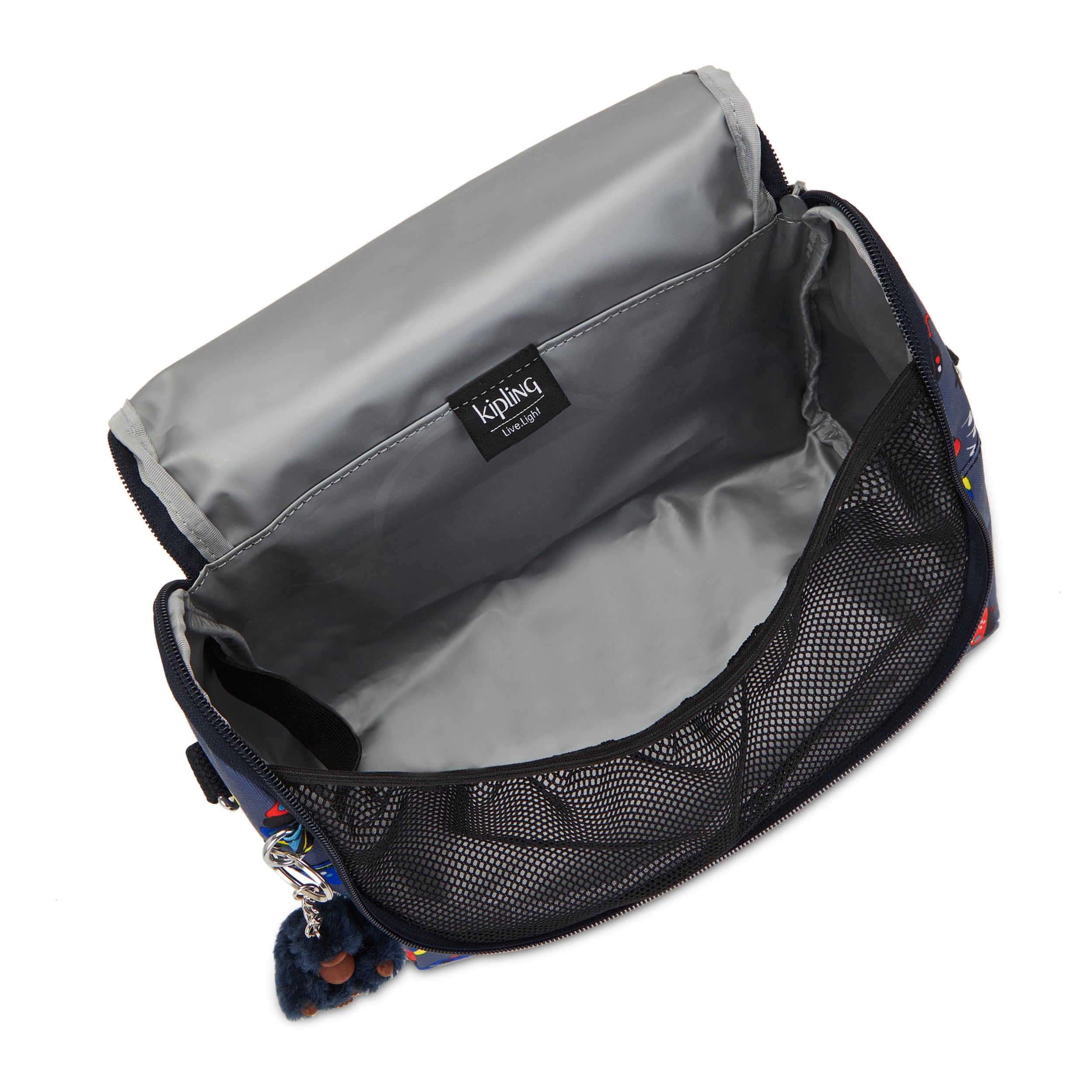 Kipling NEW KICHIROU Large Lunch Box Bag - Insulated Cooler Tote for Work, School & Travel - Gaming Grey One Size - Perfect for Picnics, Office Meals & Gaming Accessories Storage