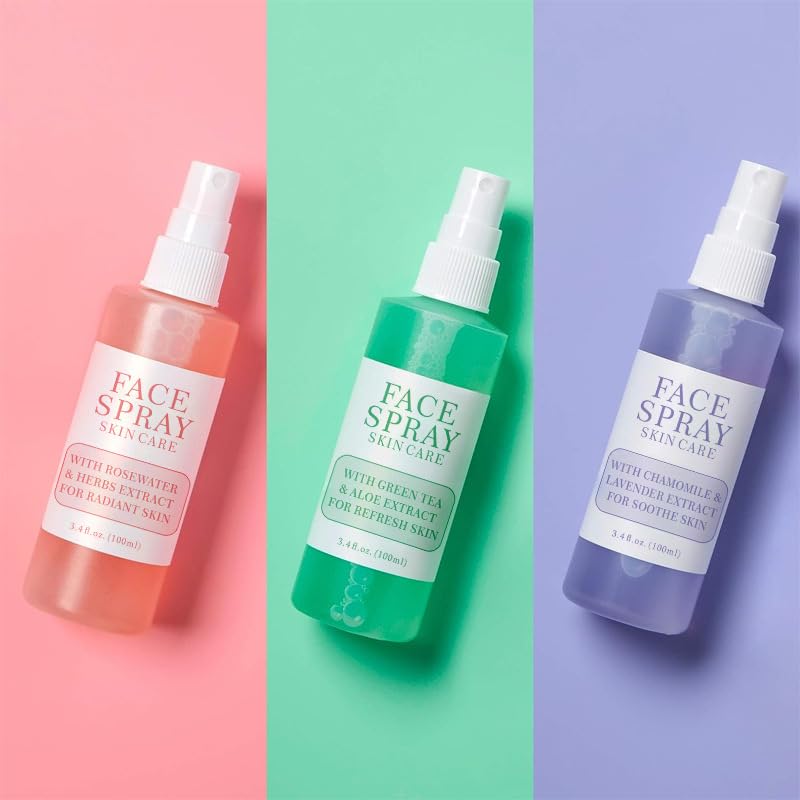Rose & Mint Facial Moisturizing Spray Toner - Hydrating & Refreshing for Dry Skin - Perfect for Travel, Gym & Daily Skincare Routine