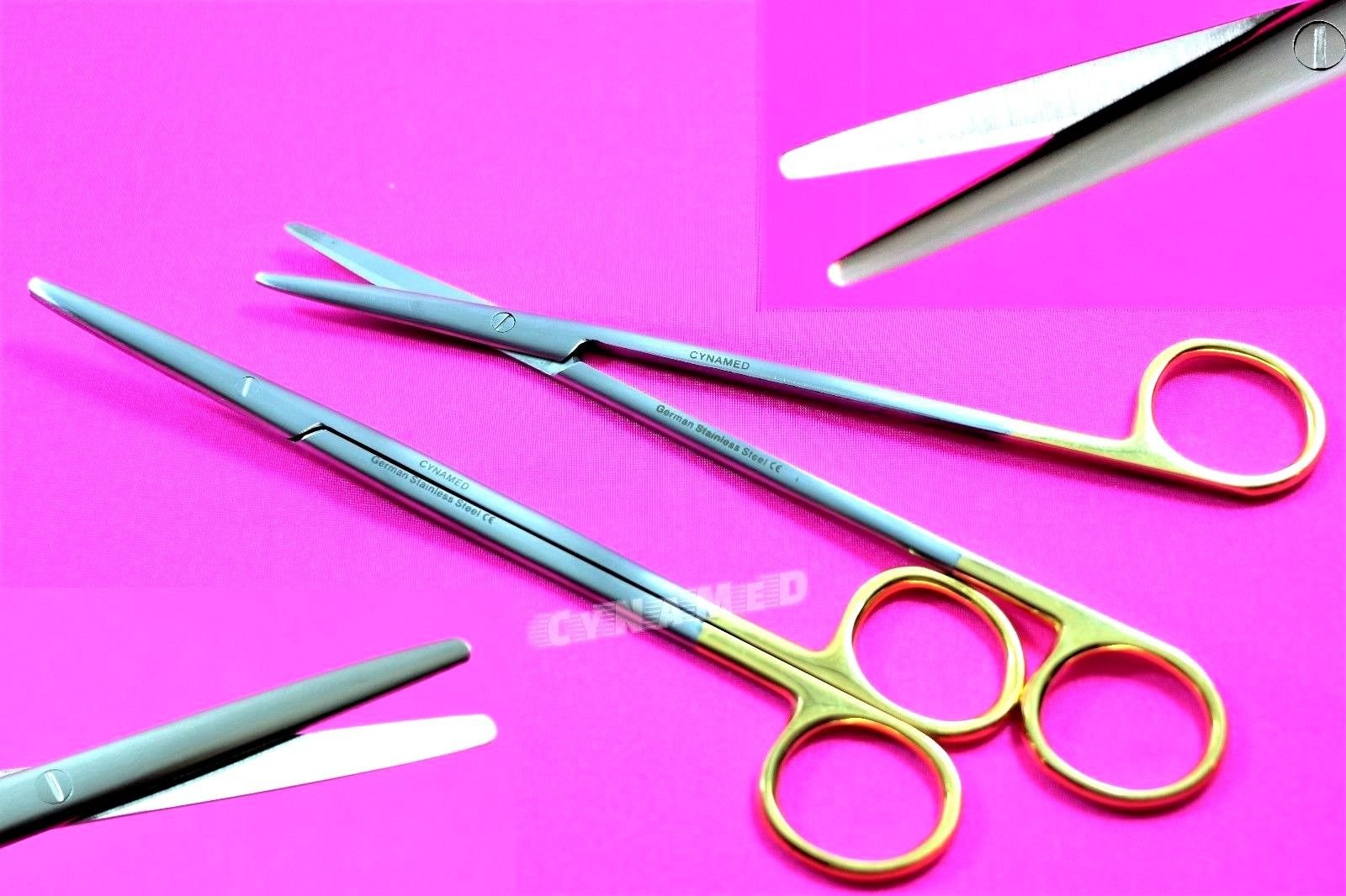 Premium 7-Inch German TC METZENBAUM Surgical Scissors with Tungsten Carbide Inserts - SuperSharp Precision for Medical, Veterinary & Crafting Use