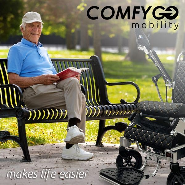 Majestic Electric Wheelchairs for Adults - Foldable Lightweight Power Chair for Seniors & Disabled | Portable Motorized Wheelchair with Durable Ultra-Light Frame | Ideal for Indoor/Outdoor Use, Travel & Daily Mobility