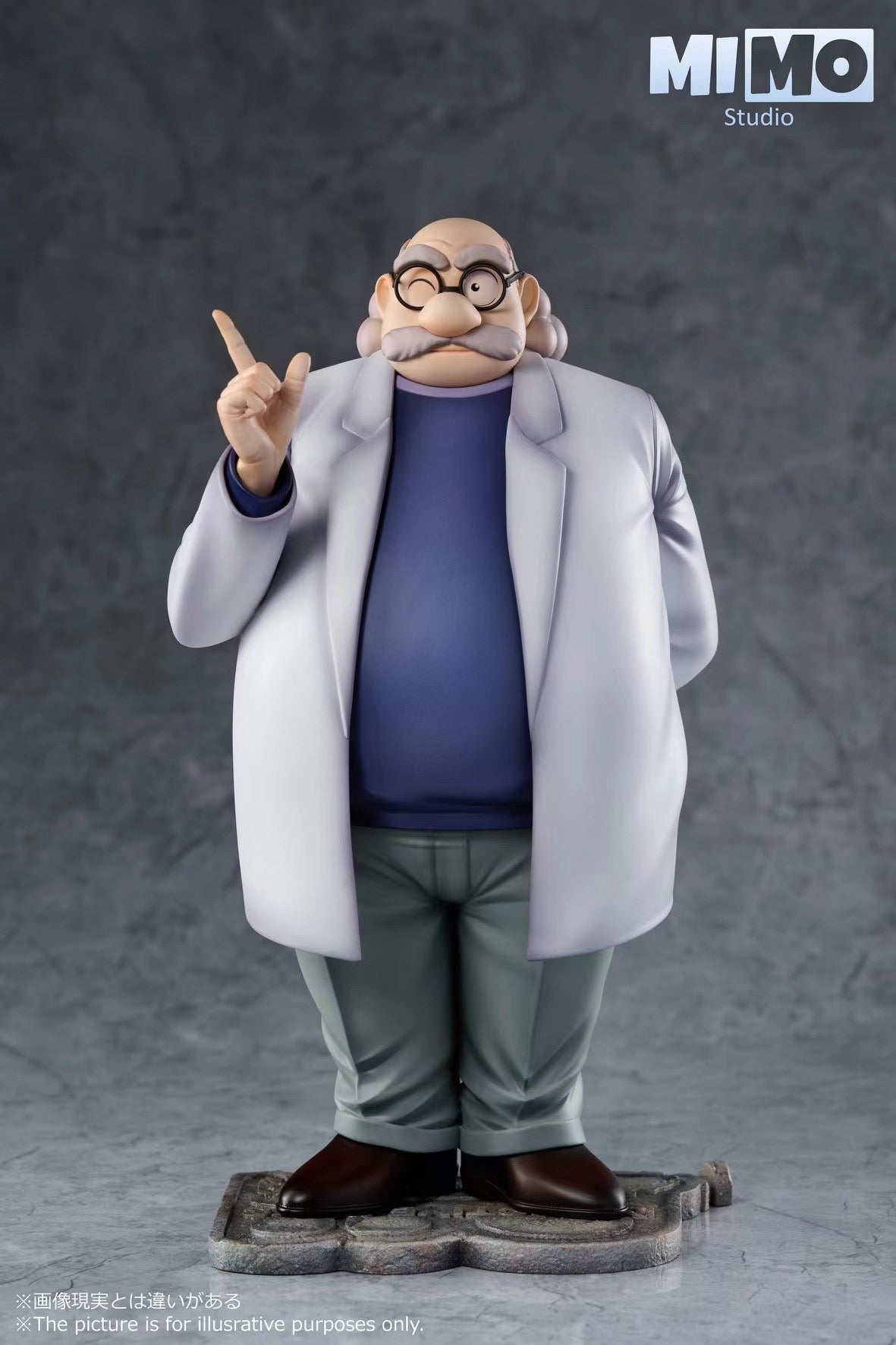 Mimo Studio Hiroshi Agasa Cosplay Costume - Premium Detective Conan Outfit for Anime Fans, Halloween & Comic Con Events