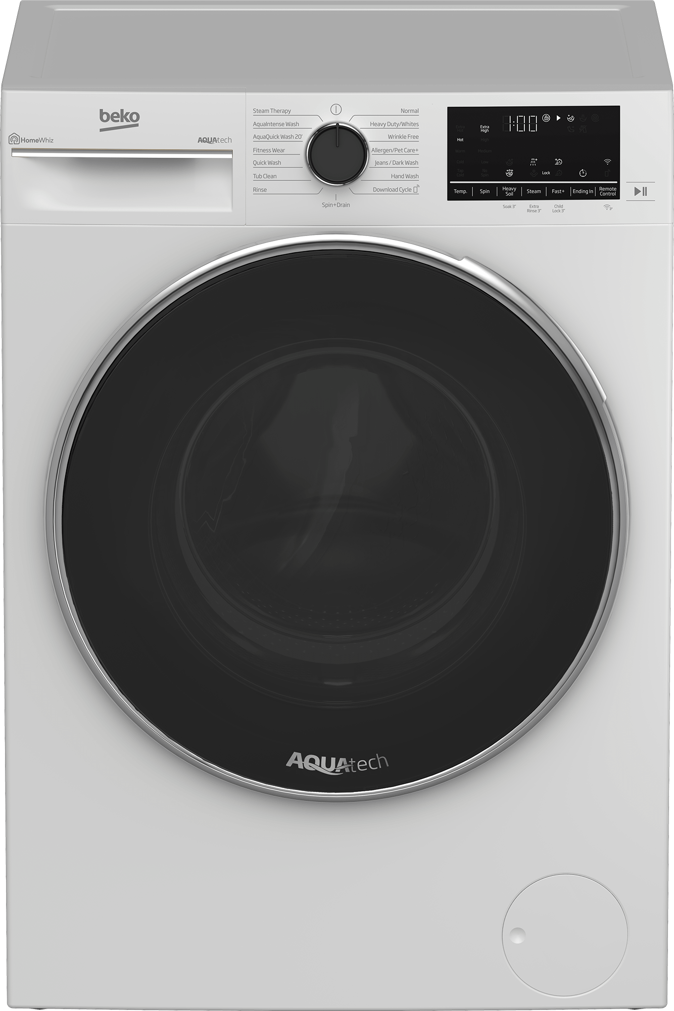 Beko WFTV10733XC 24 Inch Front Load Washing Machine - Energy Efficient, Large Capacity for Laundry Rooms & Apartments