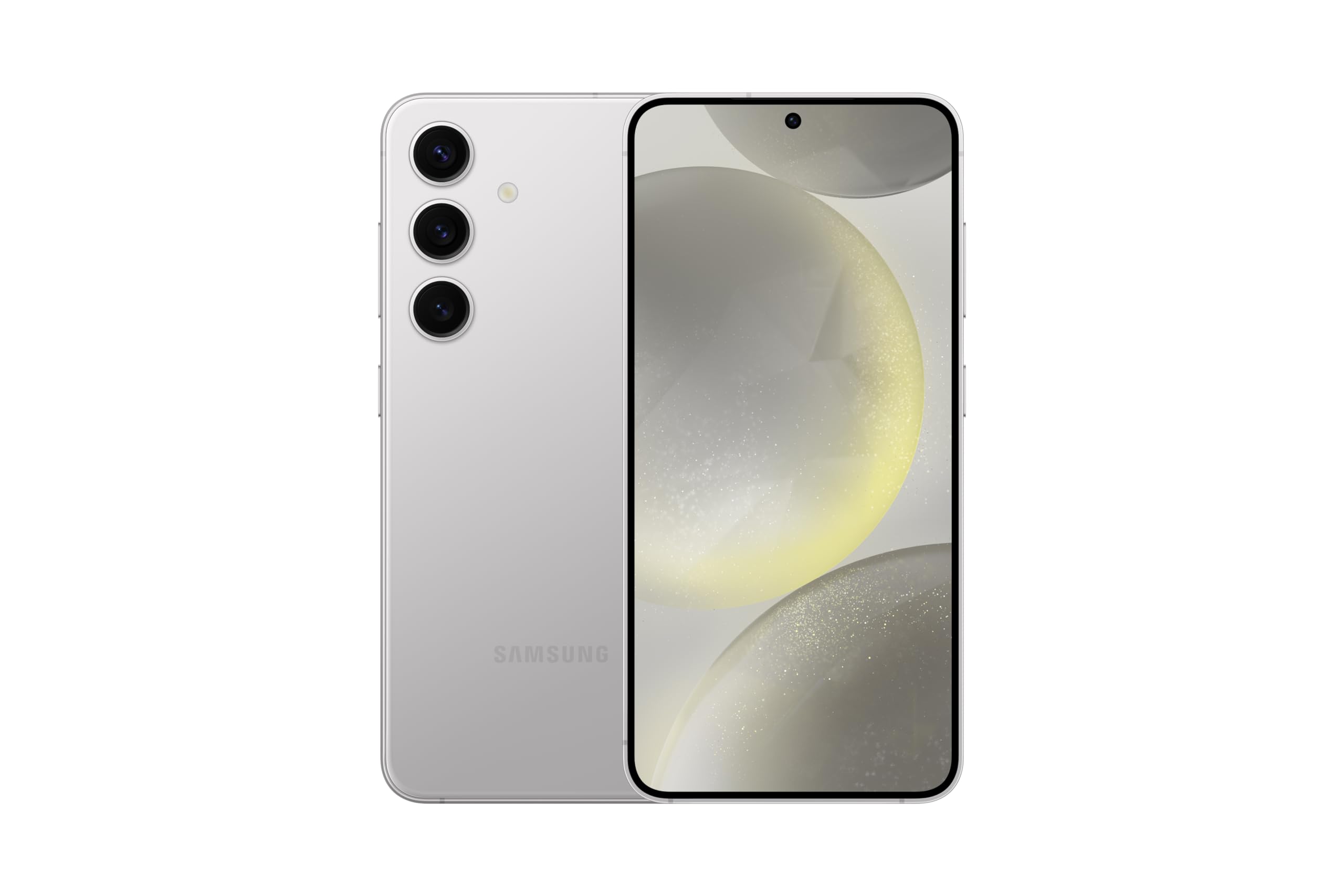 Samsung Galaxy S24 5G Unlocked Smartphone (128GB) - AI-Powered, 120Hz AMOLED Display, 50MP Pro Camera, 8K Video, Night Mode, 45W Fast Charger - Marble Gray (Renewed) | Perfect for Streaming, Gaming & Photography