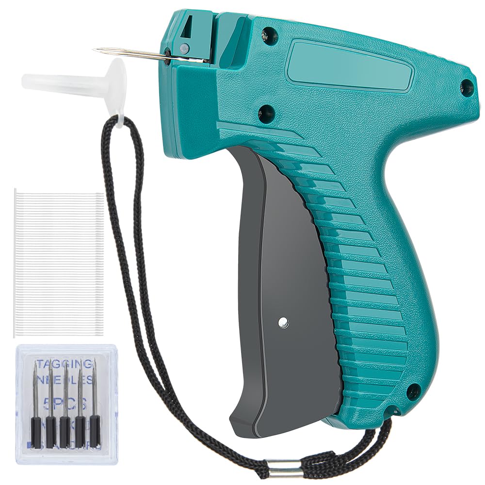 Professional Tagging Gun for Clothing & Retail Price Tags - Heavy Duty Tag Attacher Gun Kit with 5 Needles & 1600PCS 2