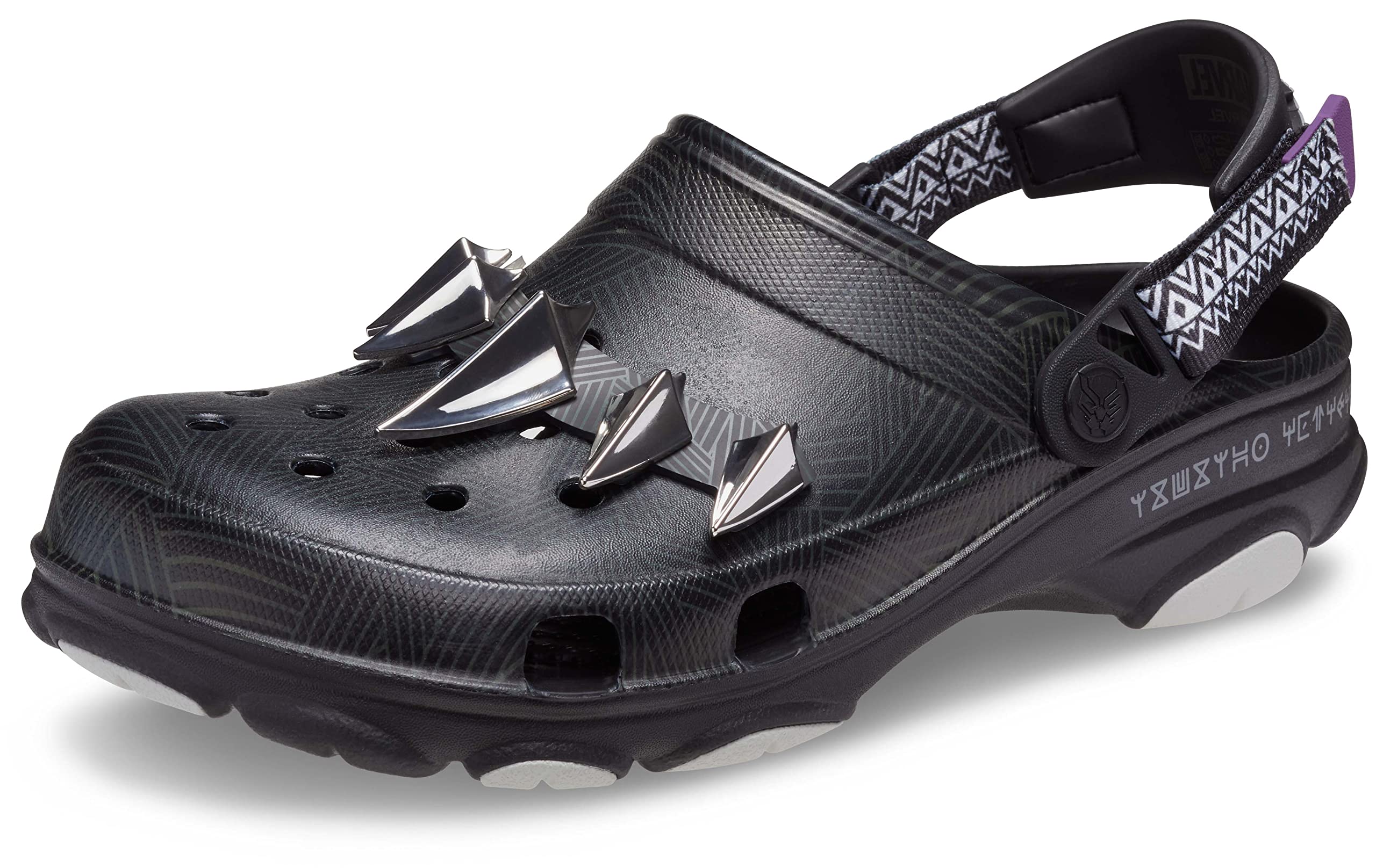 Crocs Unisex-Adult Classic All-Terrain Clogs | Black Panther Print | Waterproof Comfort Shoes for Men & Women | Perfect for Outdoor, Beach, and Casual Wear