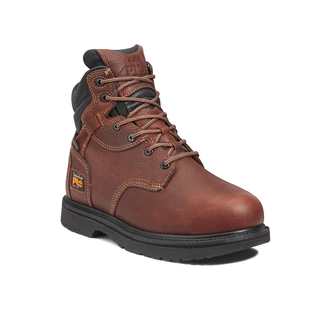 Flexshield Img 6 Inch Steel Toe Work Boots for Men - Brown Safety Shoes for Construction, Warehouse & Outdoor Work