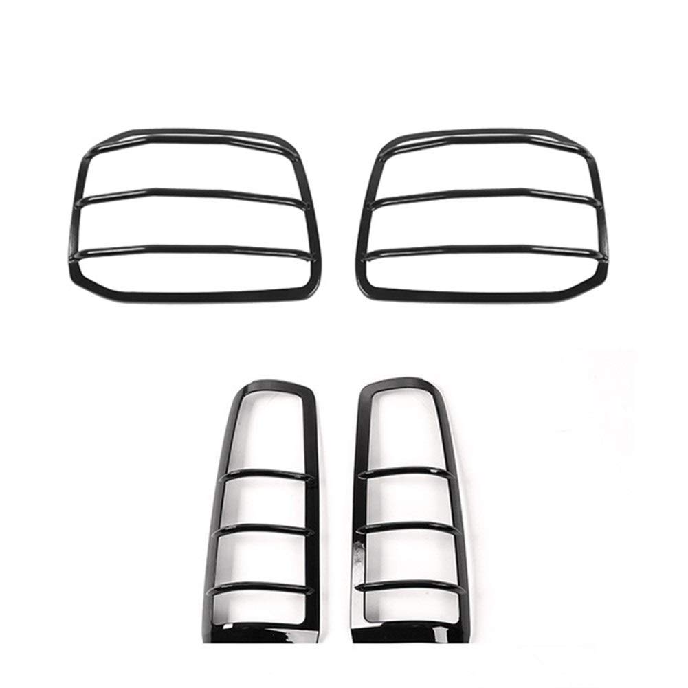 **Durable ABS Front Fog Light & Headlight Protection Cover Stickers for Suzuki Jimny 2007-2017 - Black (4-Pack) | Car Accessories & Decals for Off-Road & Daily Driving**