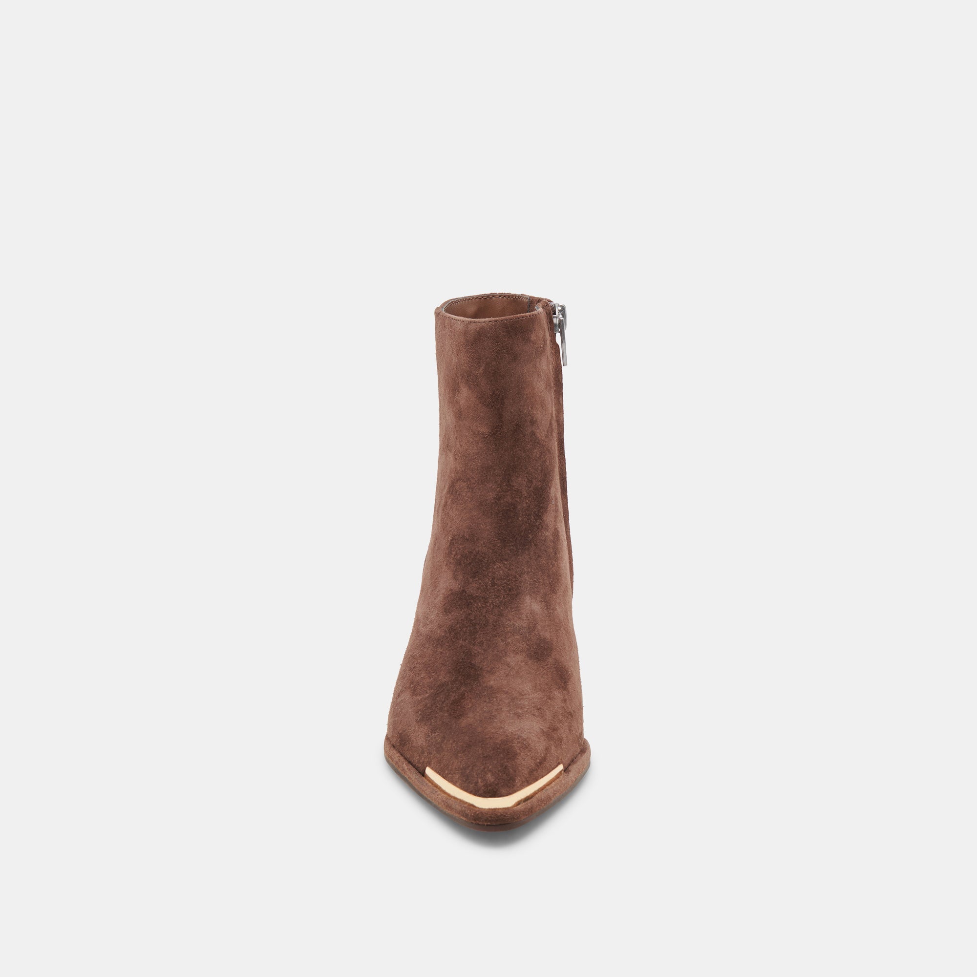 NONAH Women's Wide Booties in Dark Brown Suede - Comfortable Ankle Boots for Fall & Winter Fashion, Casual Outings & Office Wear
