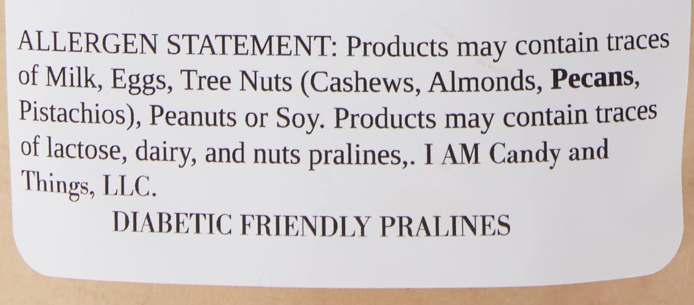 Sugar-Free Gourmet Pralines - Diabetic Friendly Candy (4-Piece Box) | Perfect for Gifts, Parties & Low-Carb Desserts