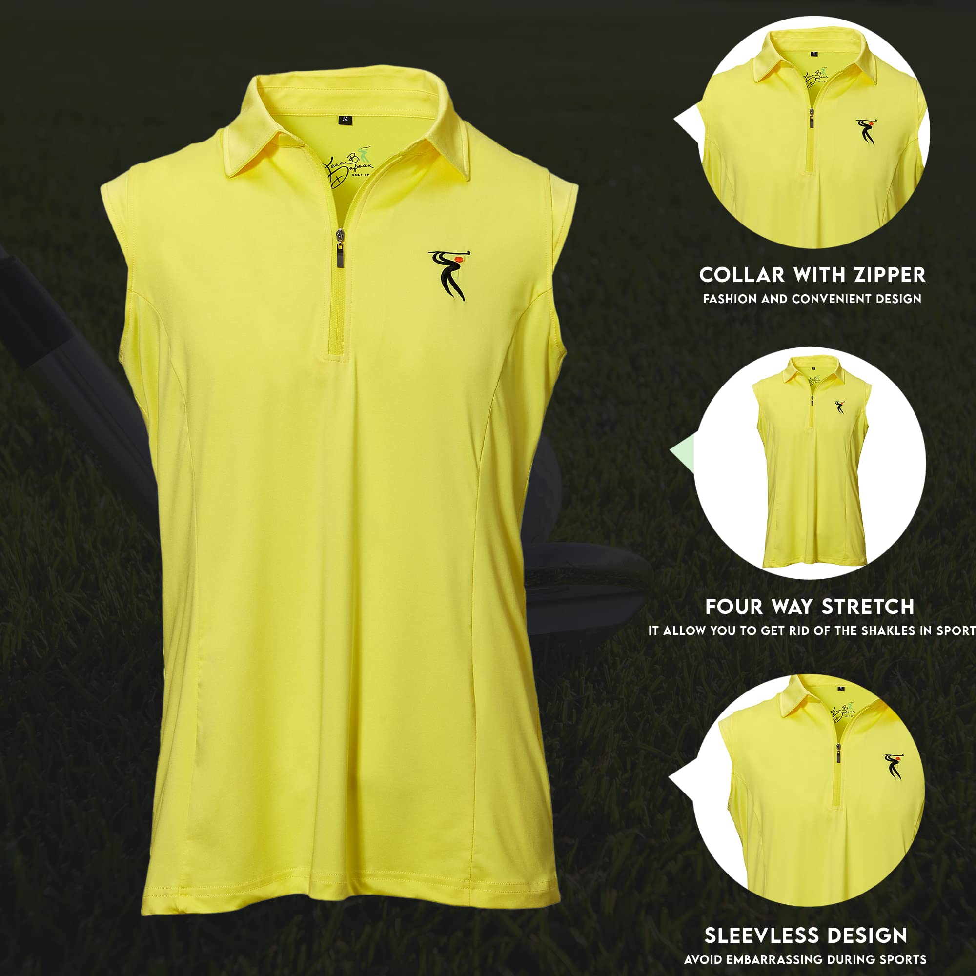Premium Women's French Cut Short Sleeve Golf T-Shirt - Moisture Wicking & Comfortable Athletic Top with Free Adjustable Golf Hat | Perfect for Golfing, Tennis & Casual Wear