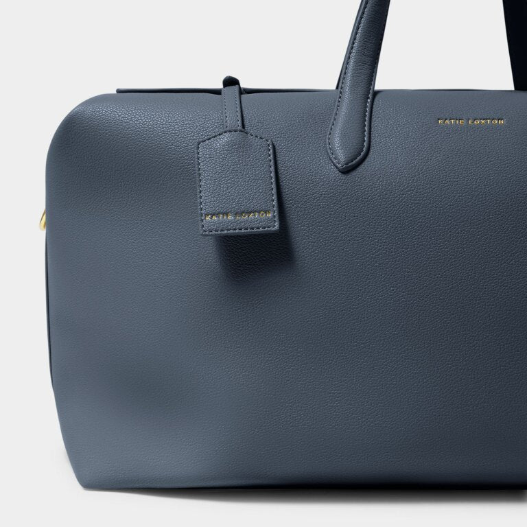 Katie Loxton Henley Weekend Bag - Slate Blue Travel Tote for Women | Stylish Carry-On Luggage for Beach, Gym & Overnight Trips