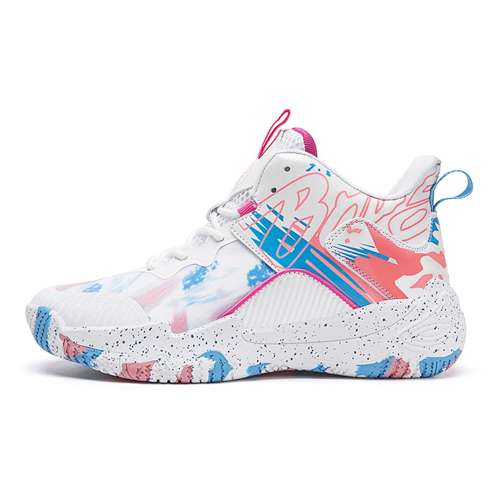 VAXAV Unisex High Top Basketball Shoes - Non-Slip Outdoor Tennis Sneakers for Men & Women - Perfect for Streetwear, Gym Workouts & Casual Fashion
