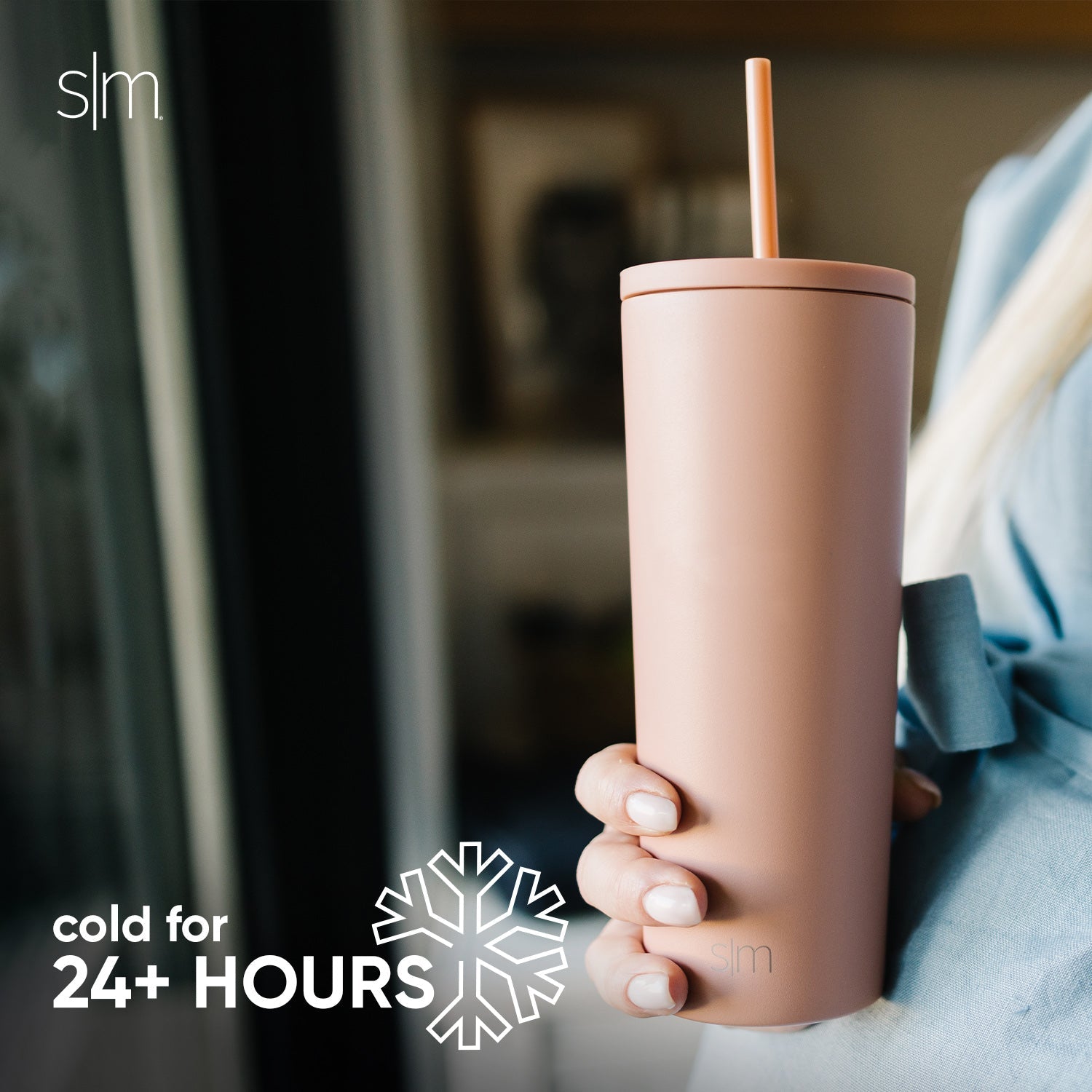 Premium Stainless Steel Classic Tumbler - 20oz Vacuum Insulated Travel Mug for Hot & Cold Drinks - Perfect for Office, Gym, Camping and Outdoor Activities