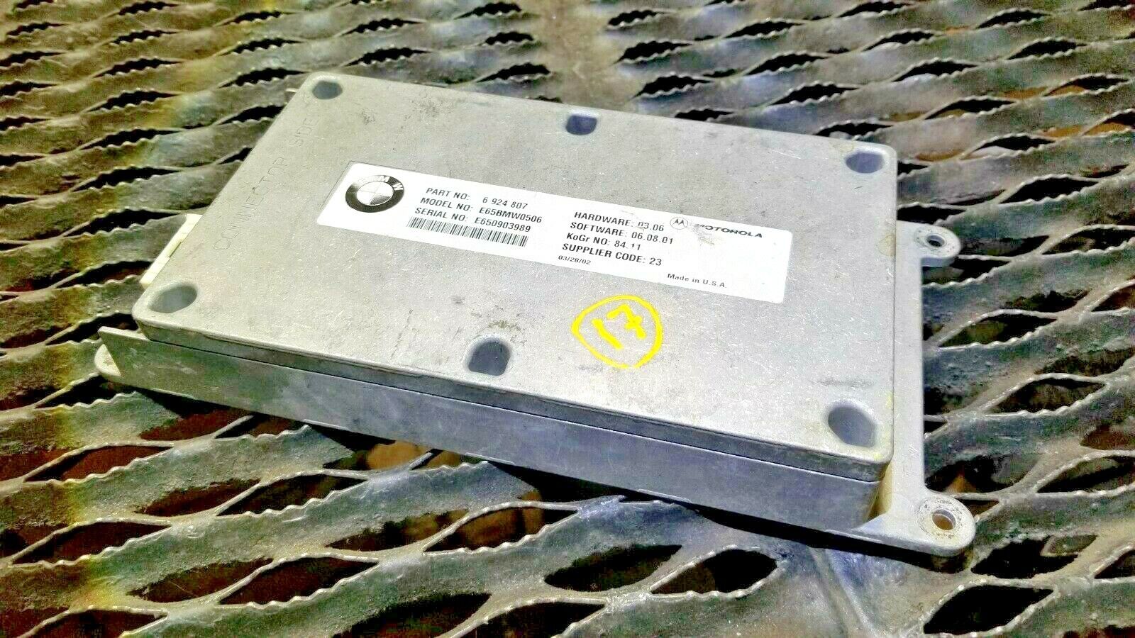 02 03 04 05 BMW 745i E65 Phone Communication Control Module 6924807 OEM N17 - Genuine Replacement Part for Hands-Free Calling & Bluetooth Connectivity