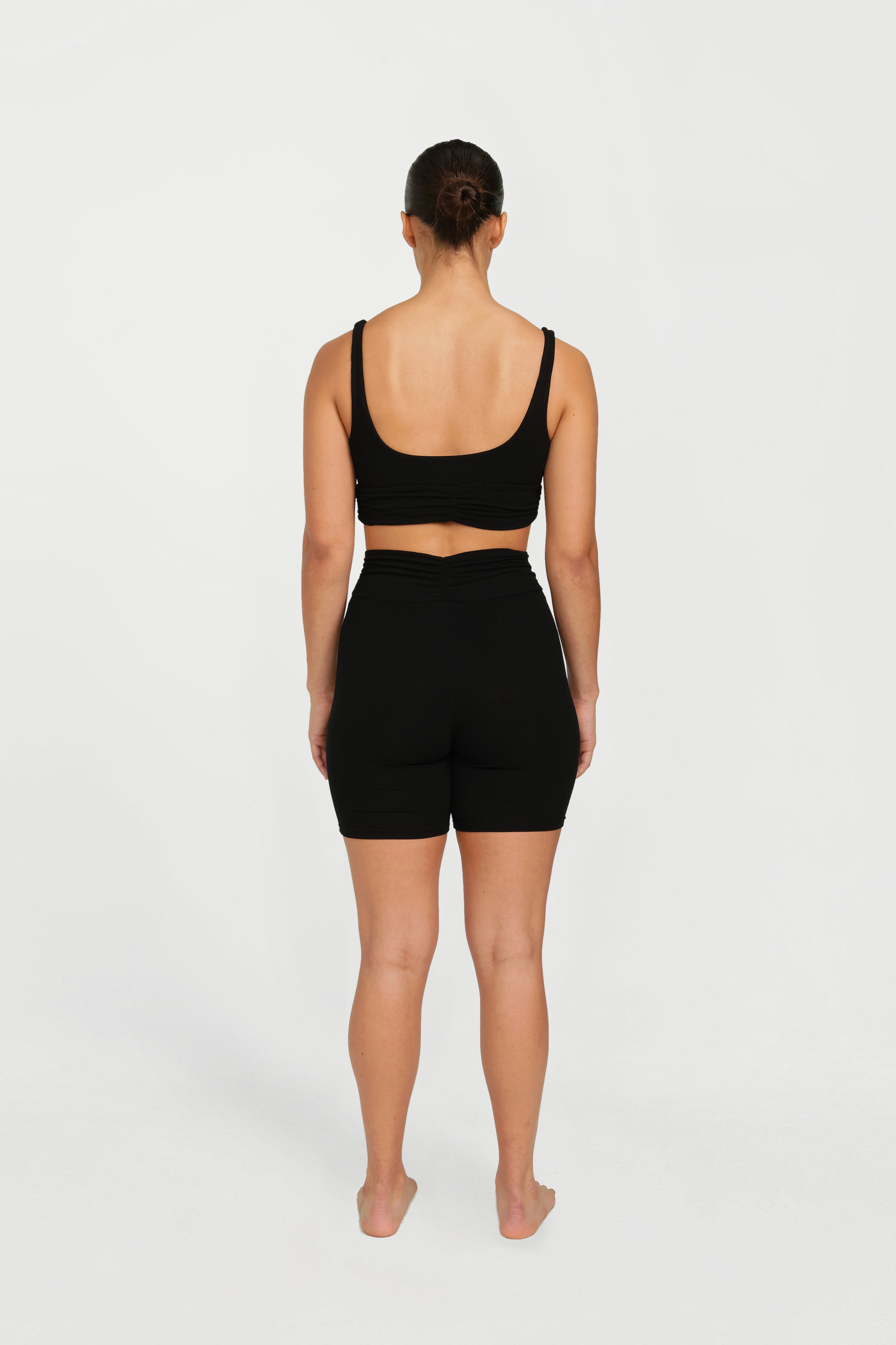 Stylish Demi V Cut Shorts for Women - Trendy Black High Waist Shorts | Perfect for Summer, Beach, and Casual Outfits