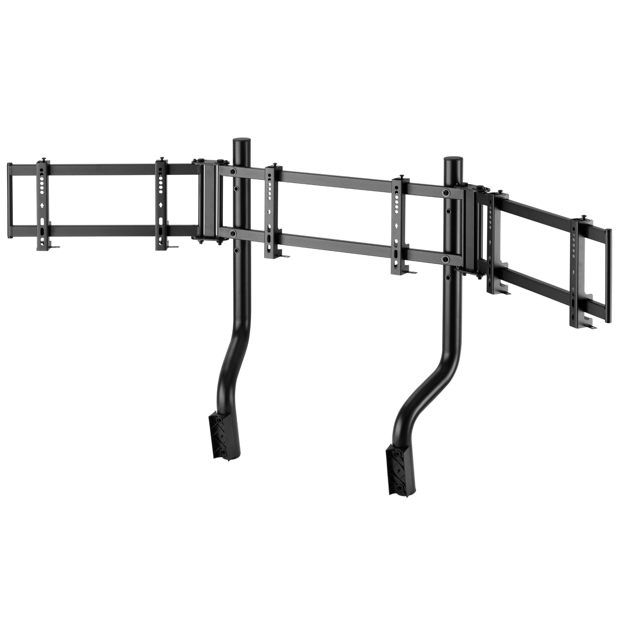 Downforce Triple Monitor Mount Stand - Heavy Duty Clamp for 3 Screens up to 32