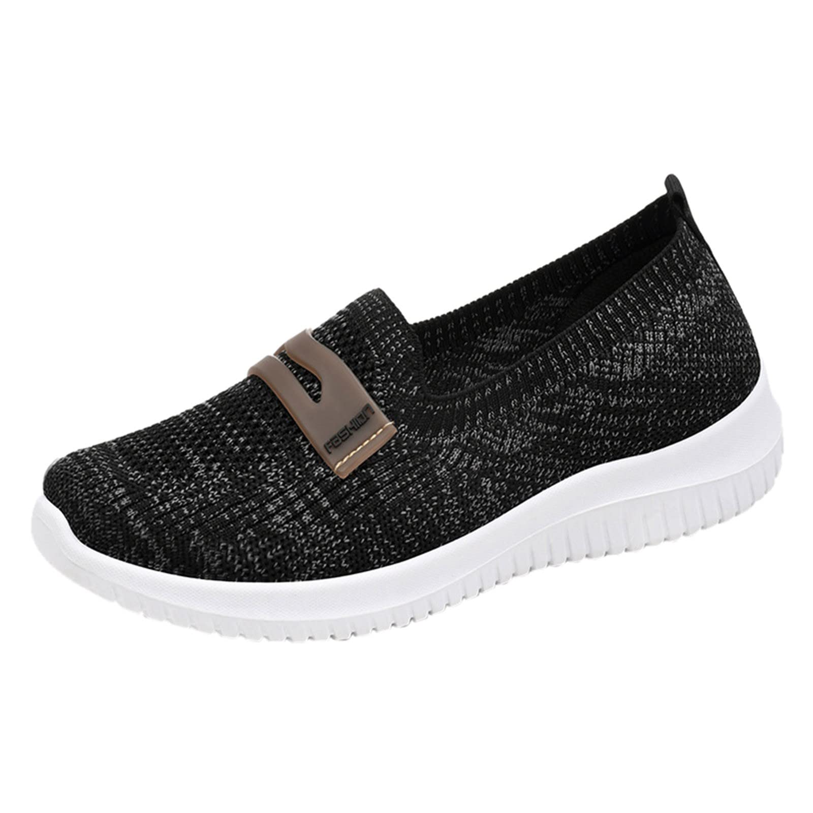 Women's Dressy Low Heel Slip-On Sneakers - Breathable Comfort Walking Shoes for Casual Fashion | Perfect for Office, Travel & Everyday Wear