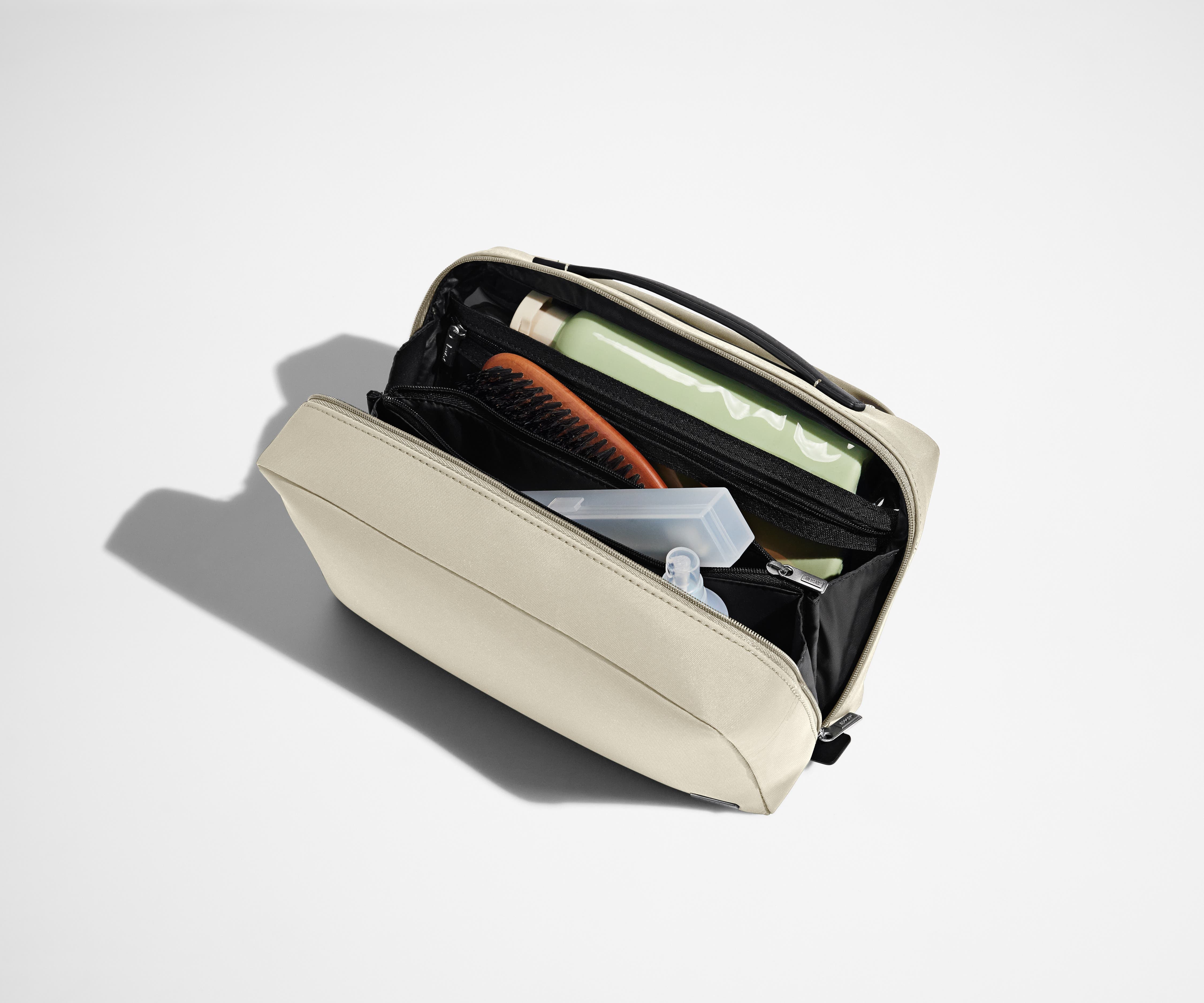 Premium Large Toiletry Bag in Salt White - Waterproof Travel Cosmetic Organizer for Women & Men - Perfect for Gym, Vacation, and Business Trips