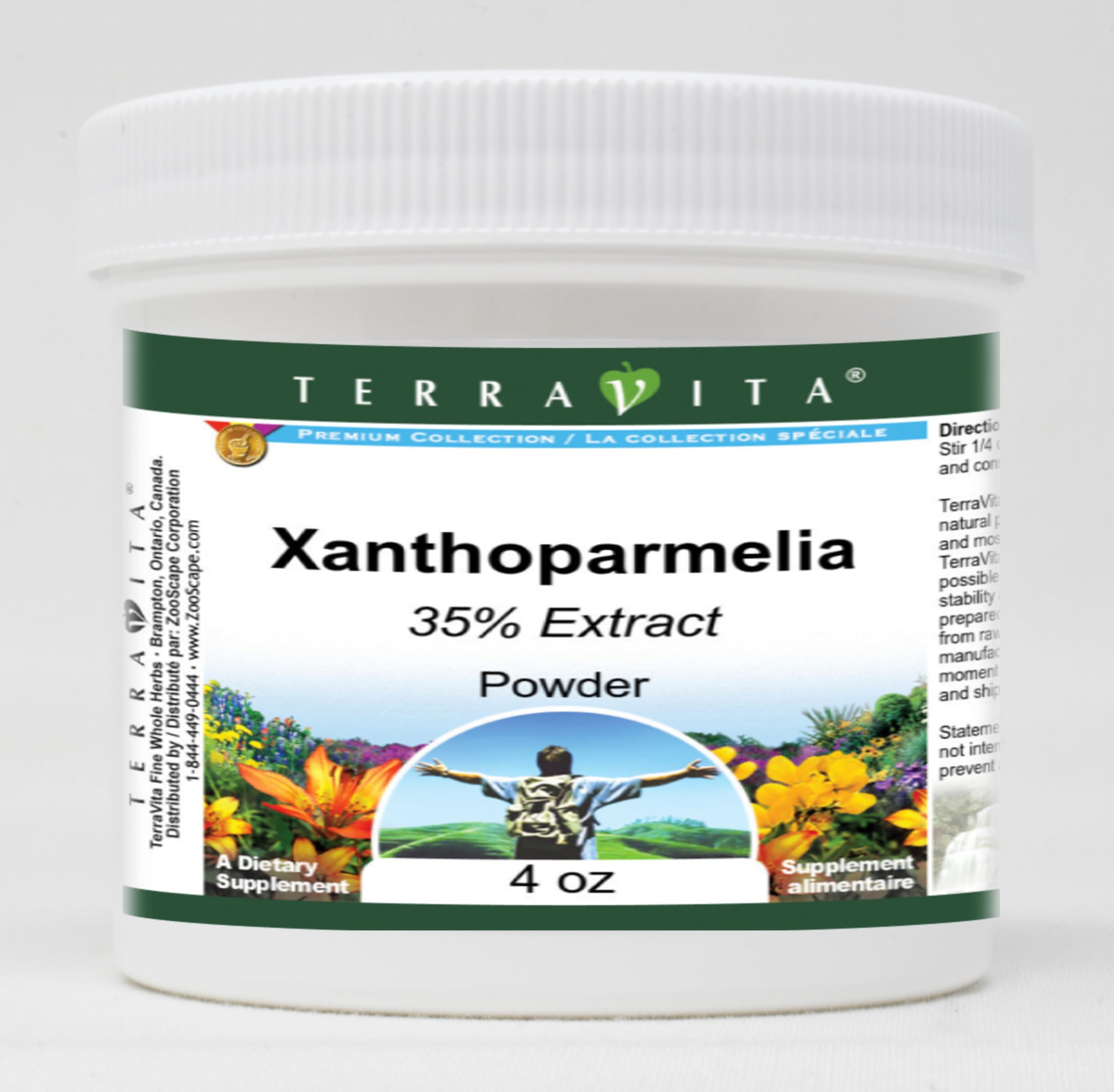 Xanthoparmelia 35% Powder (4 oz) - Natural Lichen Extract for Herbal Remedies, Skincare & DIY Projects | ZIN: 521665