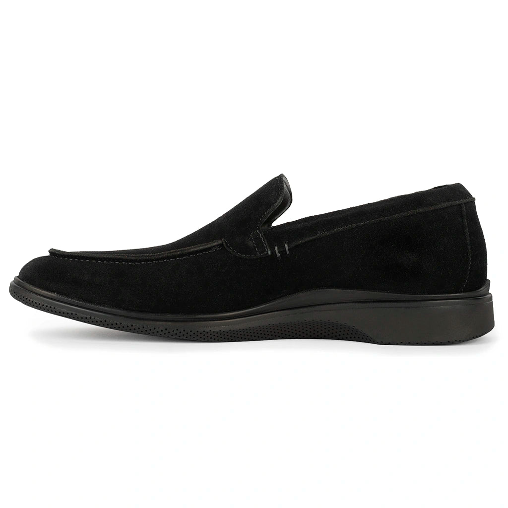 Premium Leather Loafers for Men - Comfortable Slip-On Dress Shoes (Midnight Black) - Perfect for Business, Casual & Office Wear