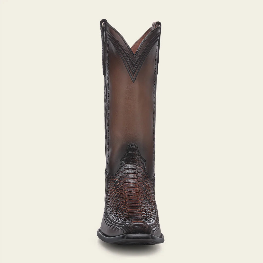 1J3GPH Men's Cuadra Honey Dress Cowboy Python Skin Boots - Western Style Leather Boots for Rodeo, Country Music & Cowboy Fashion