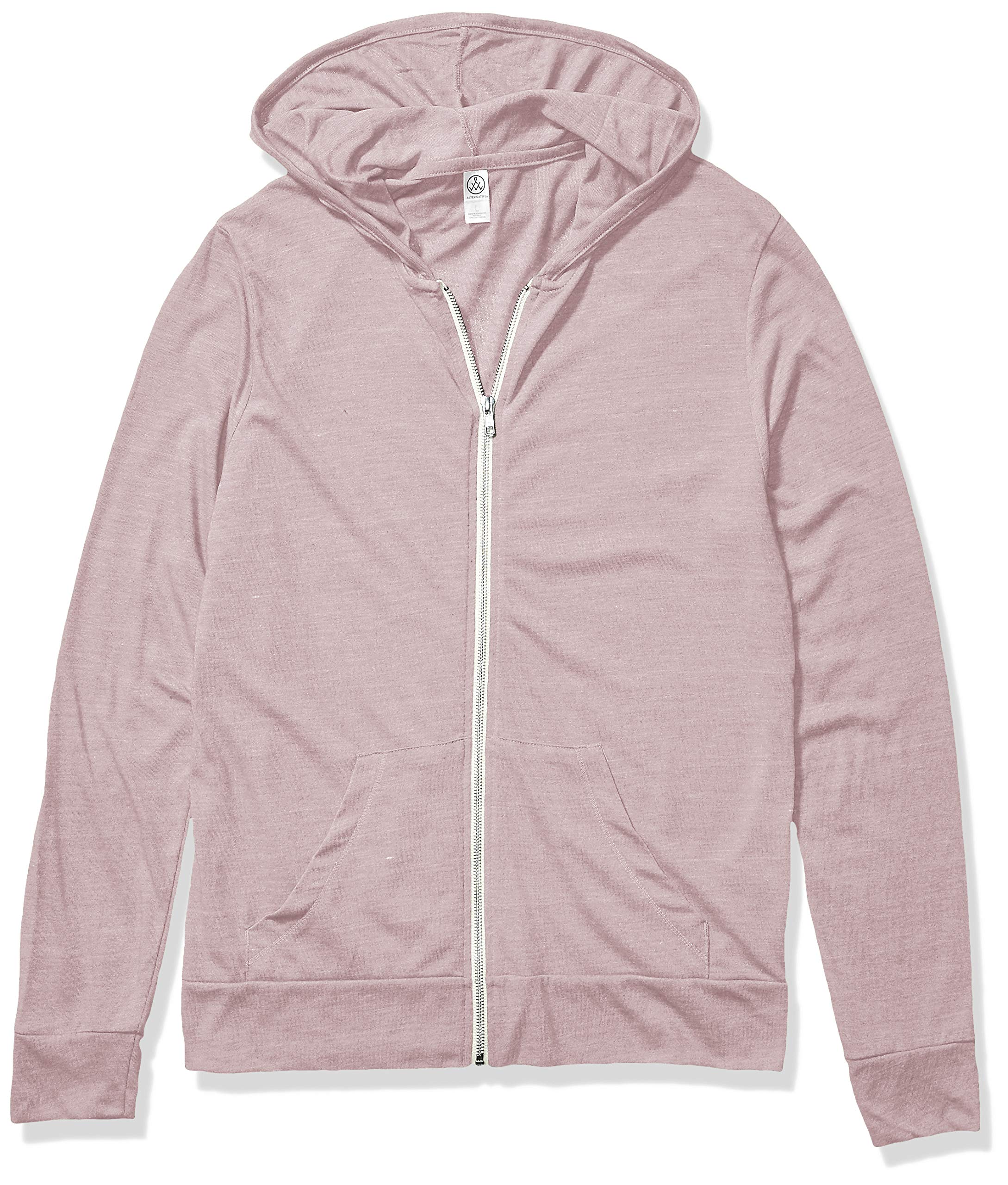Eco-Friendly Men's Camo Zip Up Hoodie - Soft Triblend Jersey Hooded Sweatshirt for Casual Wear & Outdoor Activities