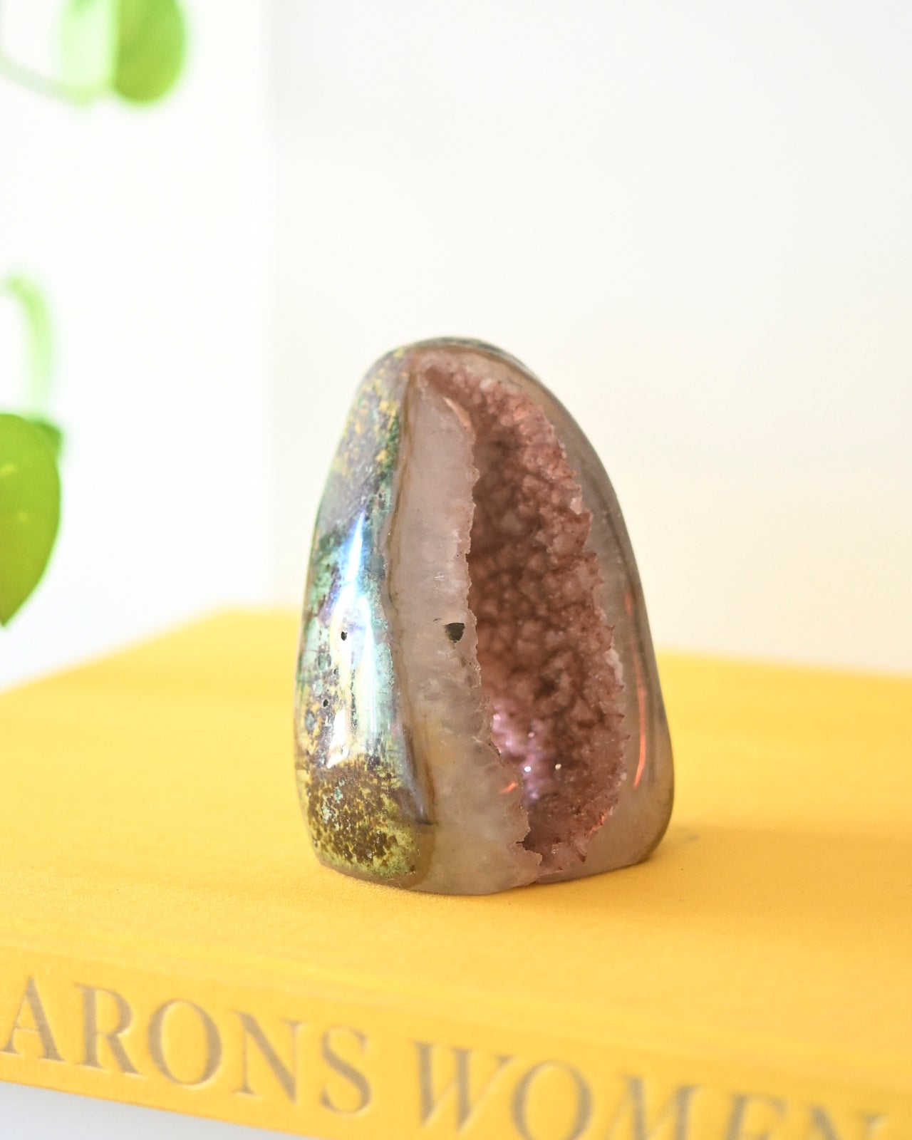 Natural Amethyst Druzy Freeform Stone - 4 Inch Healing Crystal for Home Decor, Meditation & Spiritual Gifts