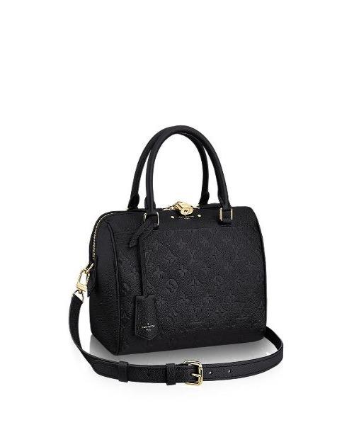 LV Speedy Bandouliere 30 Handbag - Monogram Empreinte Leather in Noir | Luxury Crossbody Bag for Women | Perfect for Work, Travel & Everyday Use
