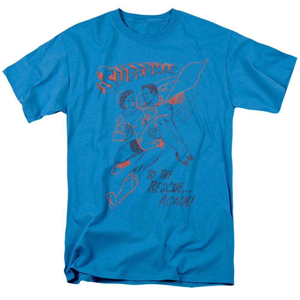 Superman to The Rescue Unisex T-Shirt for Men & Women - Casual Graphic Tee for Superhero Fans, Cosplay & Everyday Wear