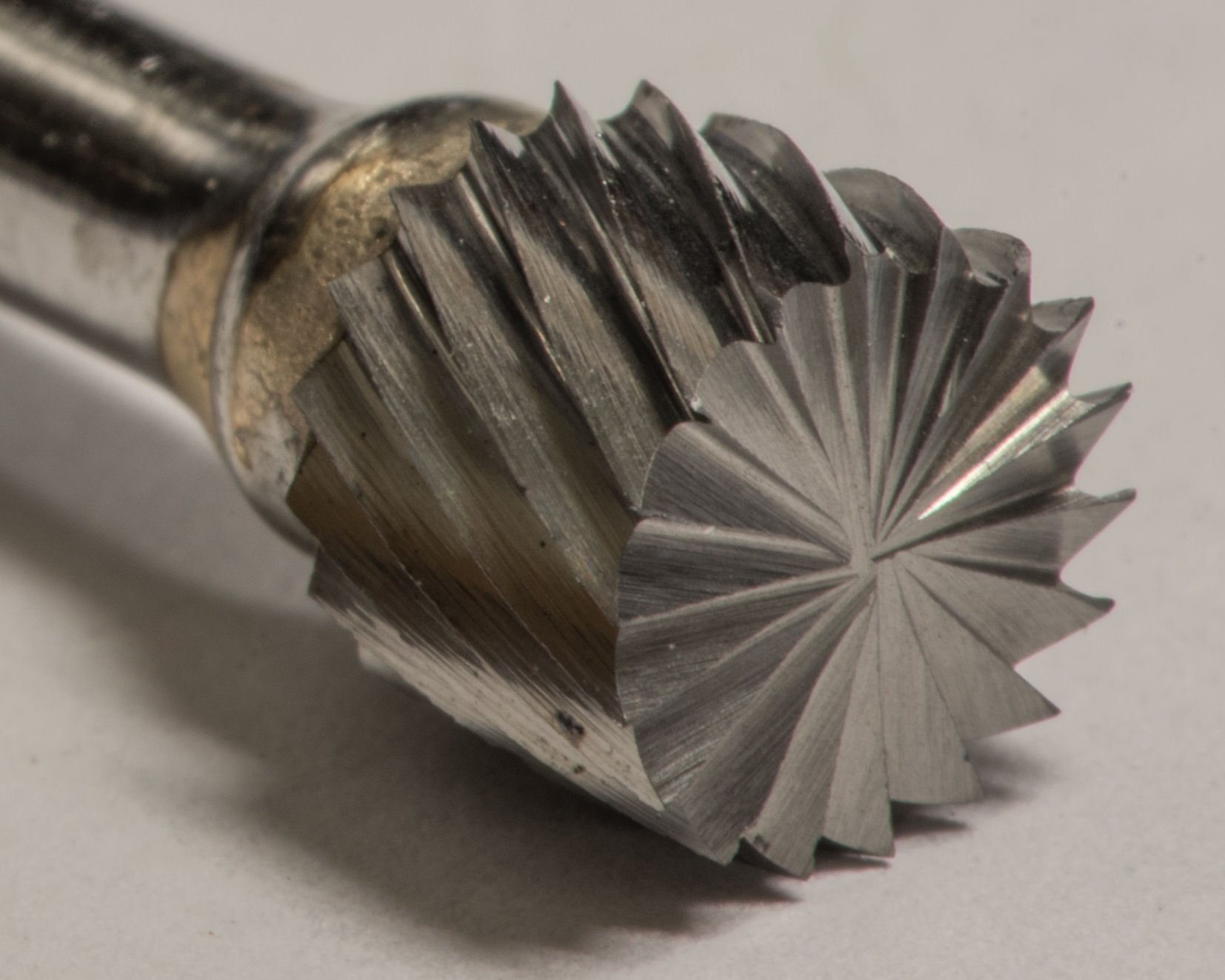 SB-51 Single Cut Solid Carbide Burr Die Grinder Bit 1/4