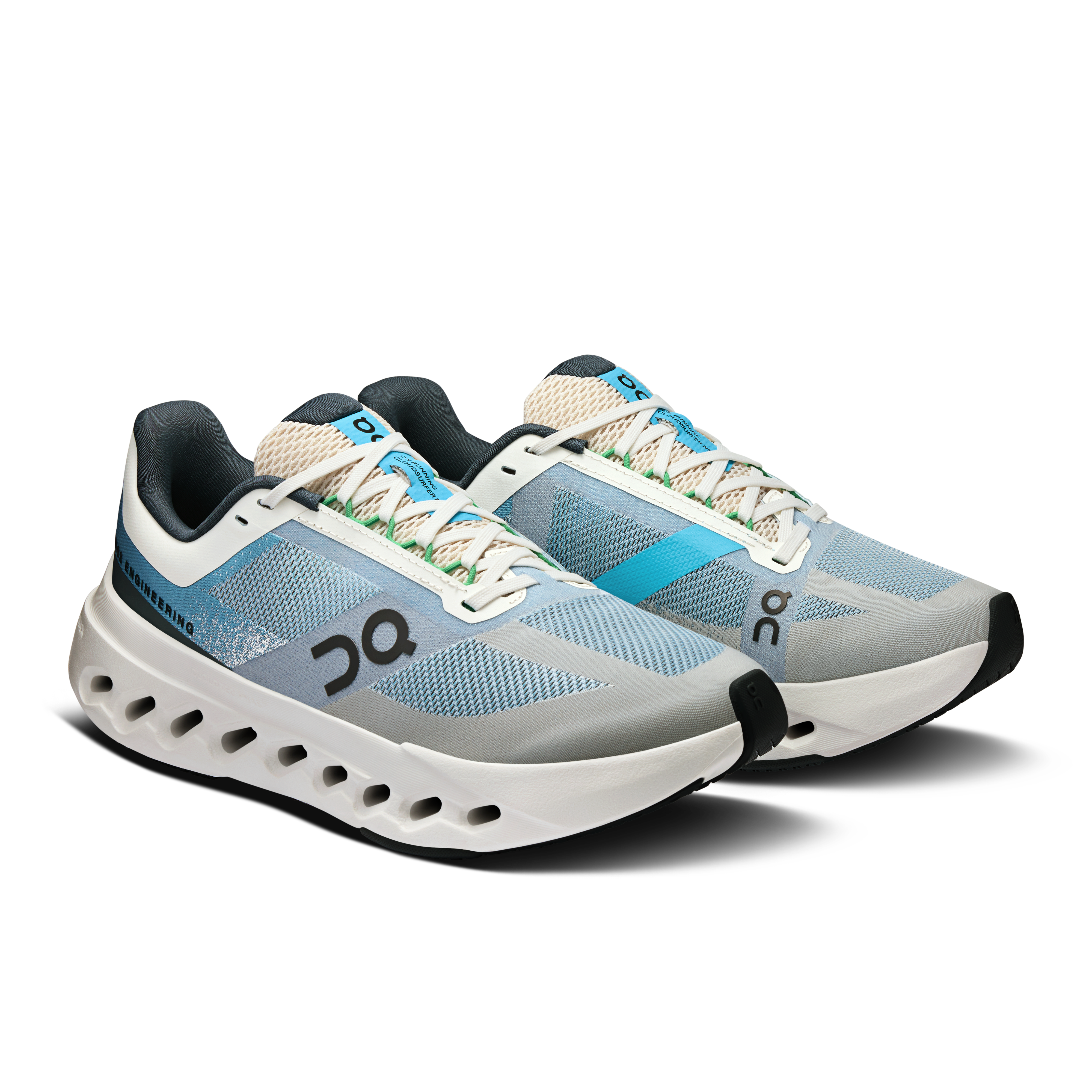 Women's Cloudsurfer Next Running Shoes - Lightweight & Cushioned for Comfort (Niagara/White) | Perfect for Jogging, Gym Workouts & Daily Wear