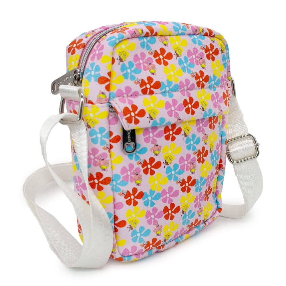 Nickelodeon Spongebob Squarepants Vegan Leather Crossbody Bag for Women & Teens - Perfect for School, Travel, and Everyday Use